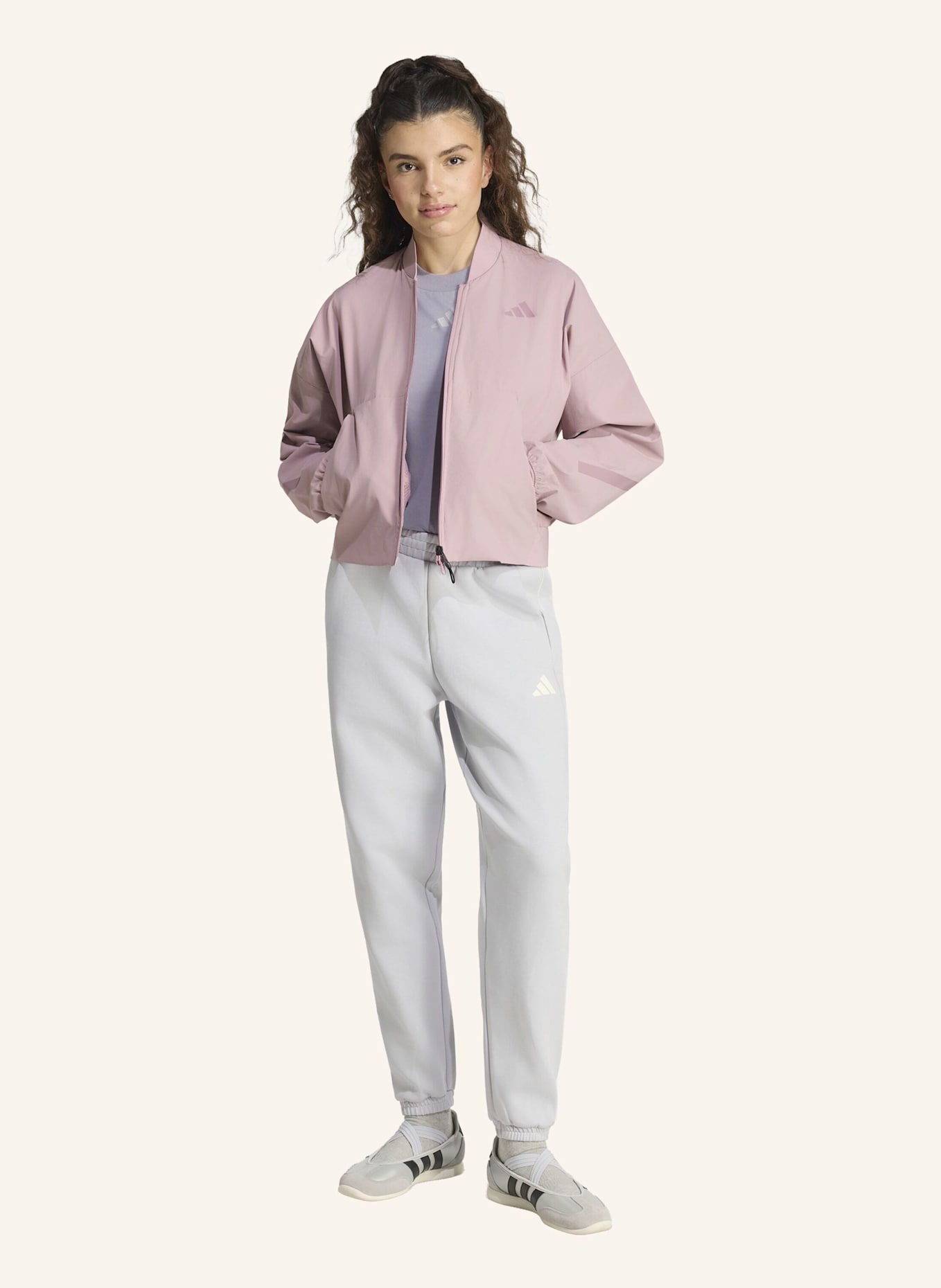 adidas ADIDAS Z.N.E. WOVEN BOMBERJACKE: LILA