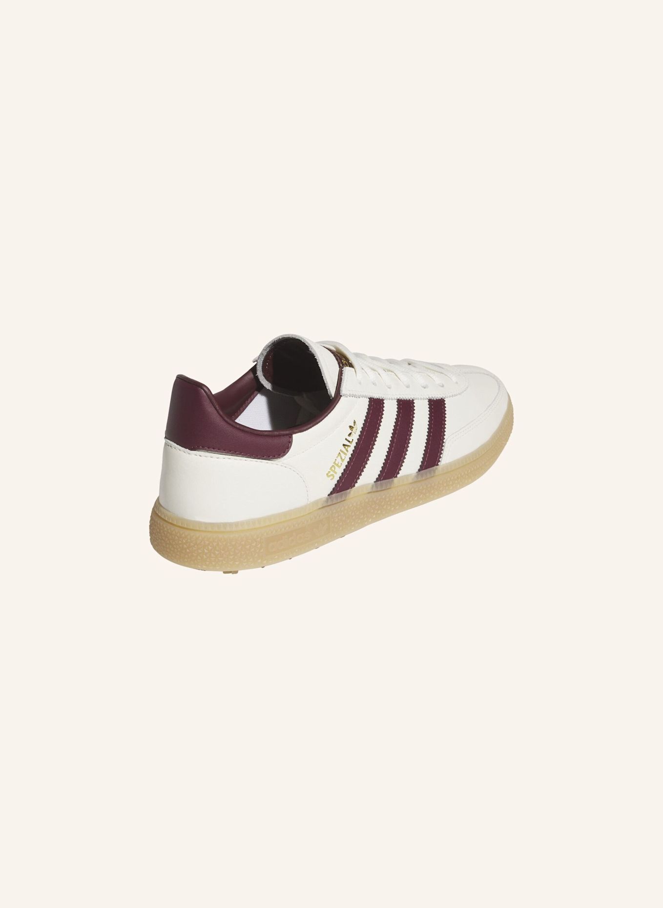 adidas SPEZIAL SPIKELESS GOLFSCHUH: WEISS / ROT / BEIGE
