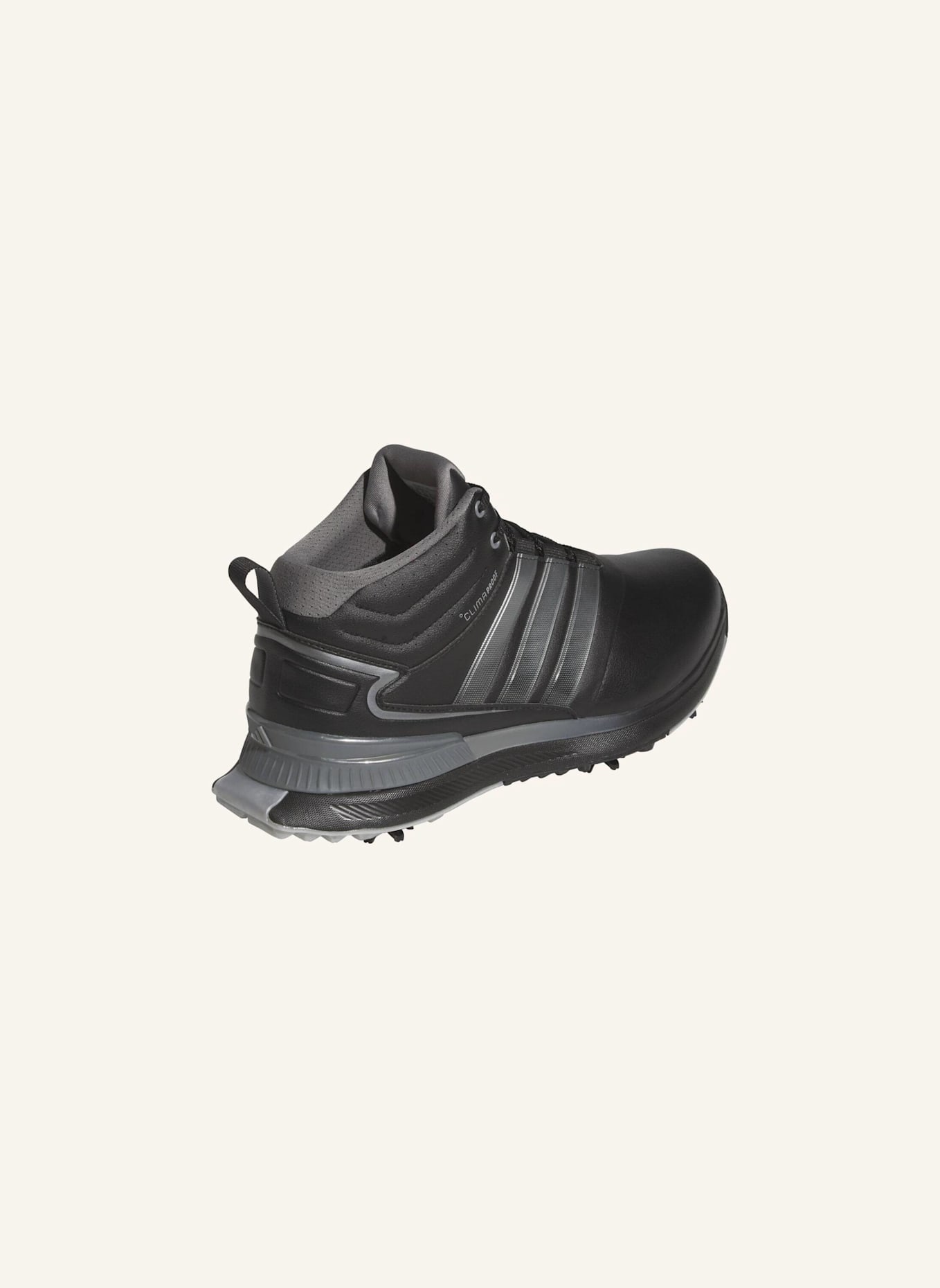 adidas R2C MID-CUT CLIMAPROOF GOLFSCHUH, WEITE PASSFORM: SCHWARZ/ GRAU/ SILBER