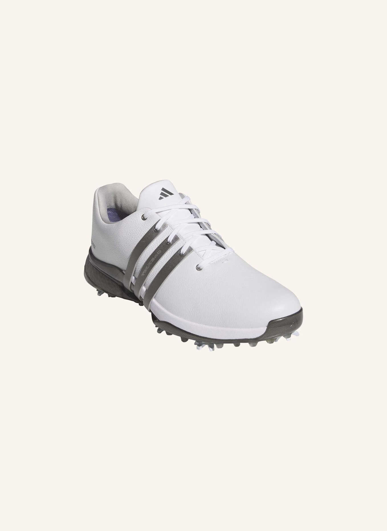 adidas TOUR360 GORE-TEX GOLFSCHUH: WEISS/ GRAU/ GELB