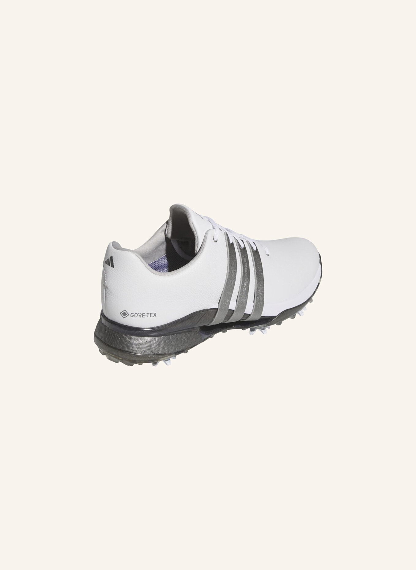 adidas TOUR360 GORE-TEX GOLFSCHUH: WEISS/ GRAU/ GELB