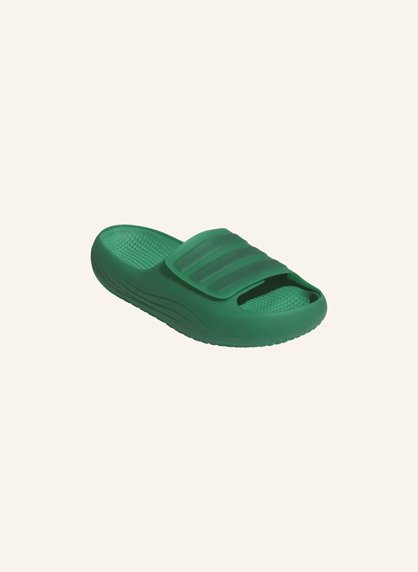 adidas Originals ADISLIDE SANDALEN: GRÜN/ SCHWARZ