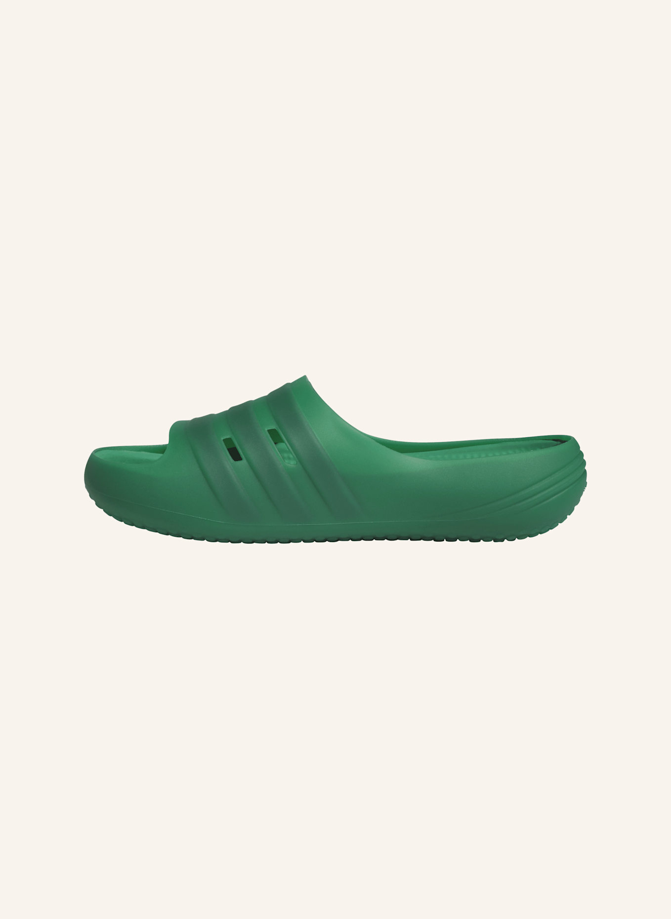 adidas Originals ADISLIDE SANDALEN: GRÜN/ SCHWARZ