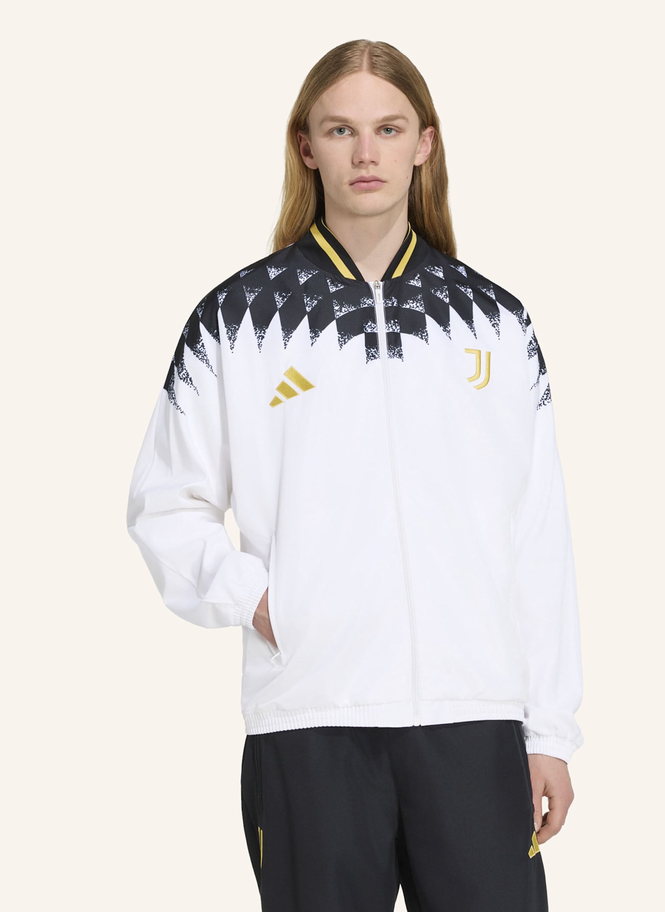 adidas JUVENTUS TURIN STADIUM TRAININGSJACKE: WEISS