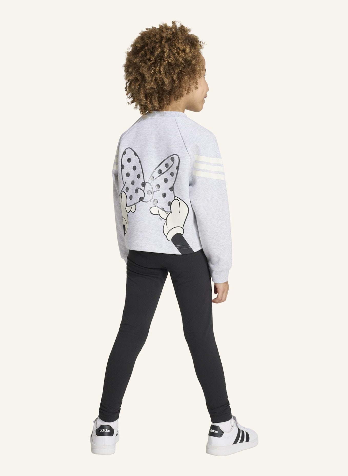 adidas ADIDAS DISNEY MINNIE MAUS JOGGINGANZUG: GRAU/ WEISS