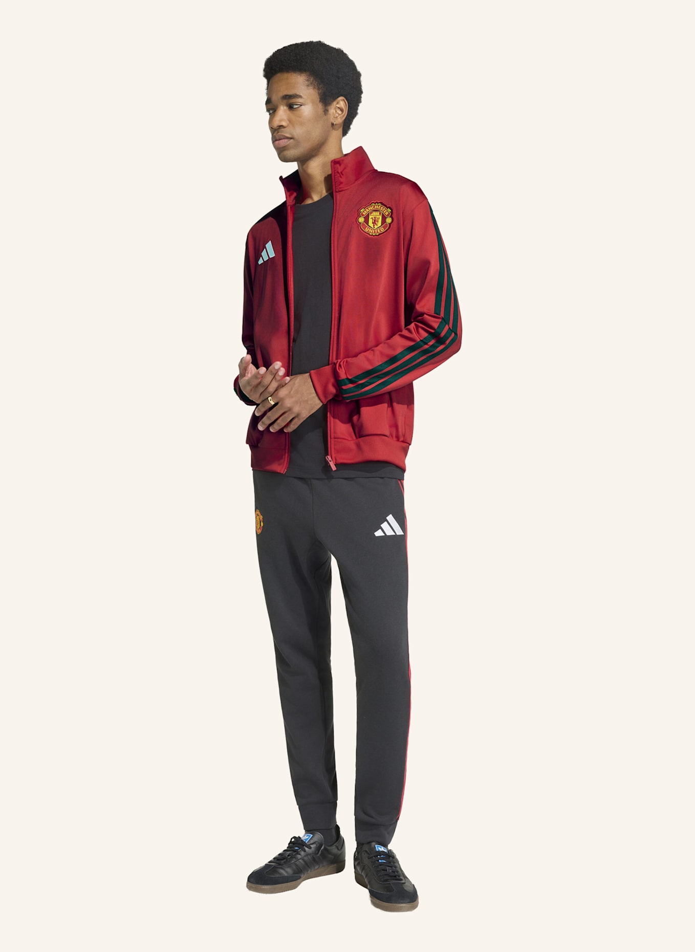 adidas MANCHESTER UNITED DNA TRAININGSJACKE: ROT