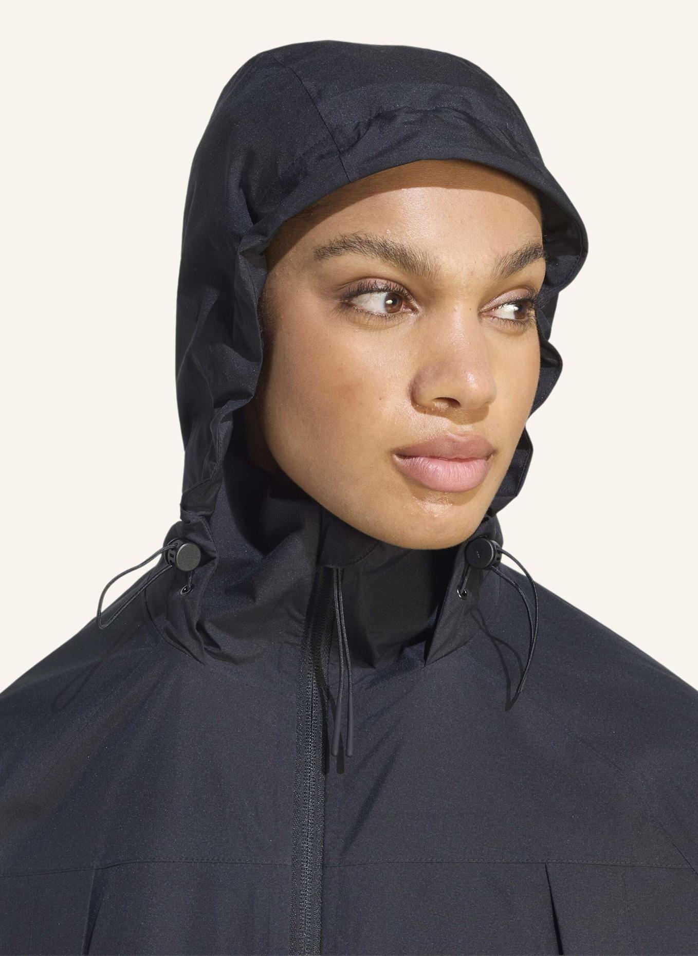 adidas CITY RAIN PARKA: SCHWARZ