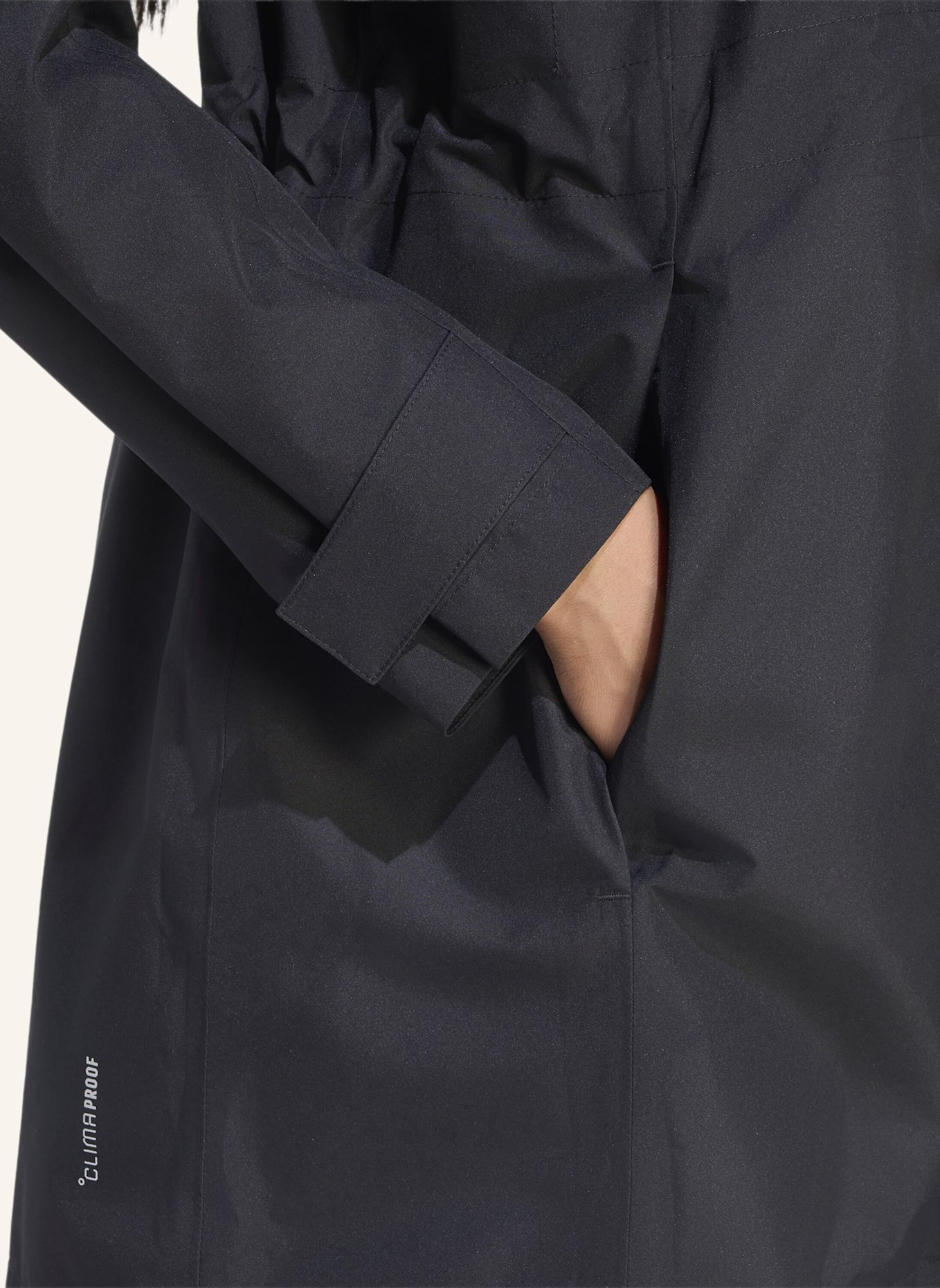 adidas CITY RAIN PARKA: SCHWARZ
