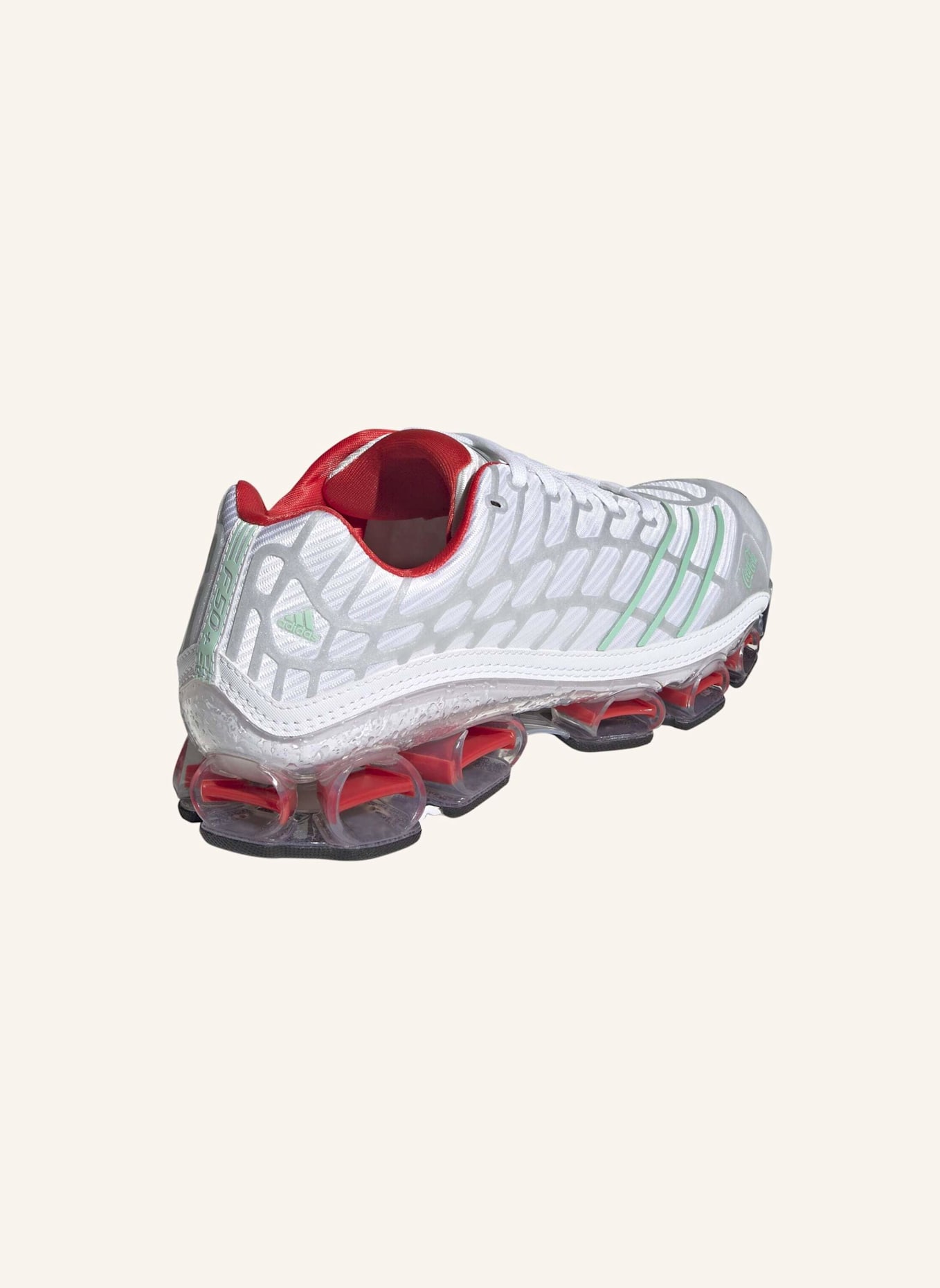 adidas Originals ADIDAS X COCA-COLA MEGARIDE F50 SCHUH: WEISS/ GRÜN/ SILBER
