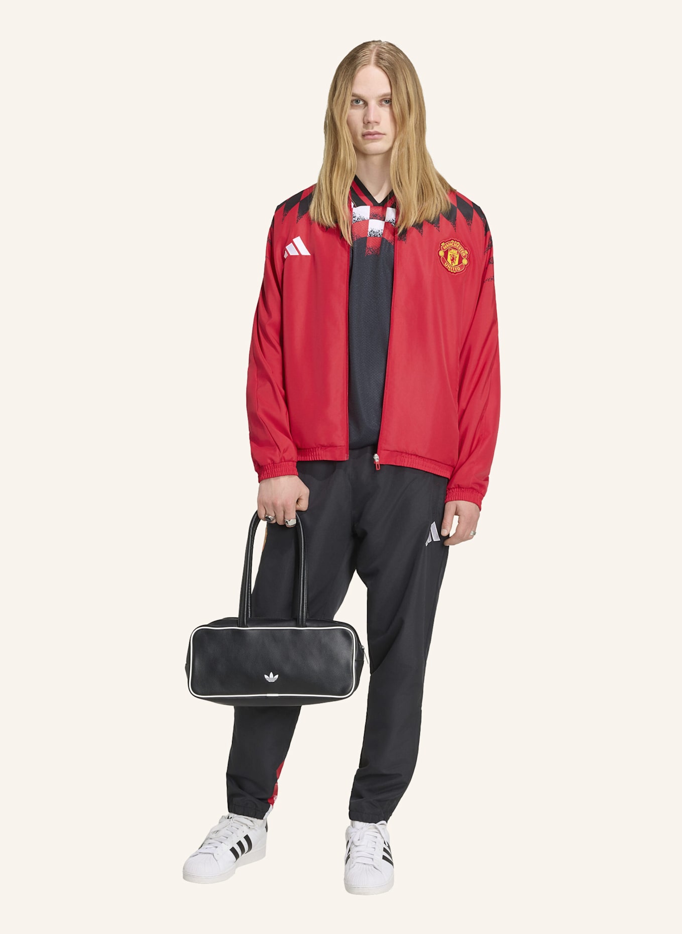 adidas MANCHESTER UNITED STADIUM TRAININGSJACKE: ROT