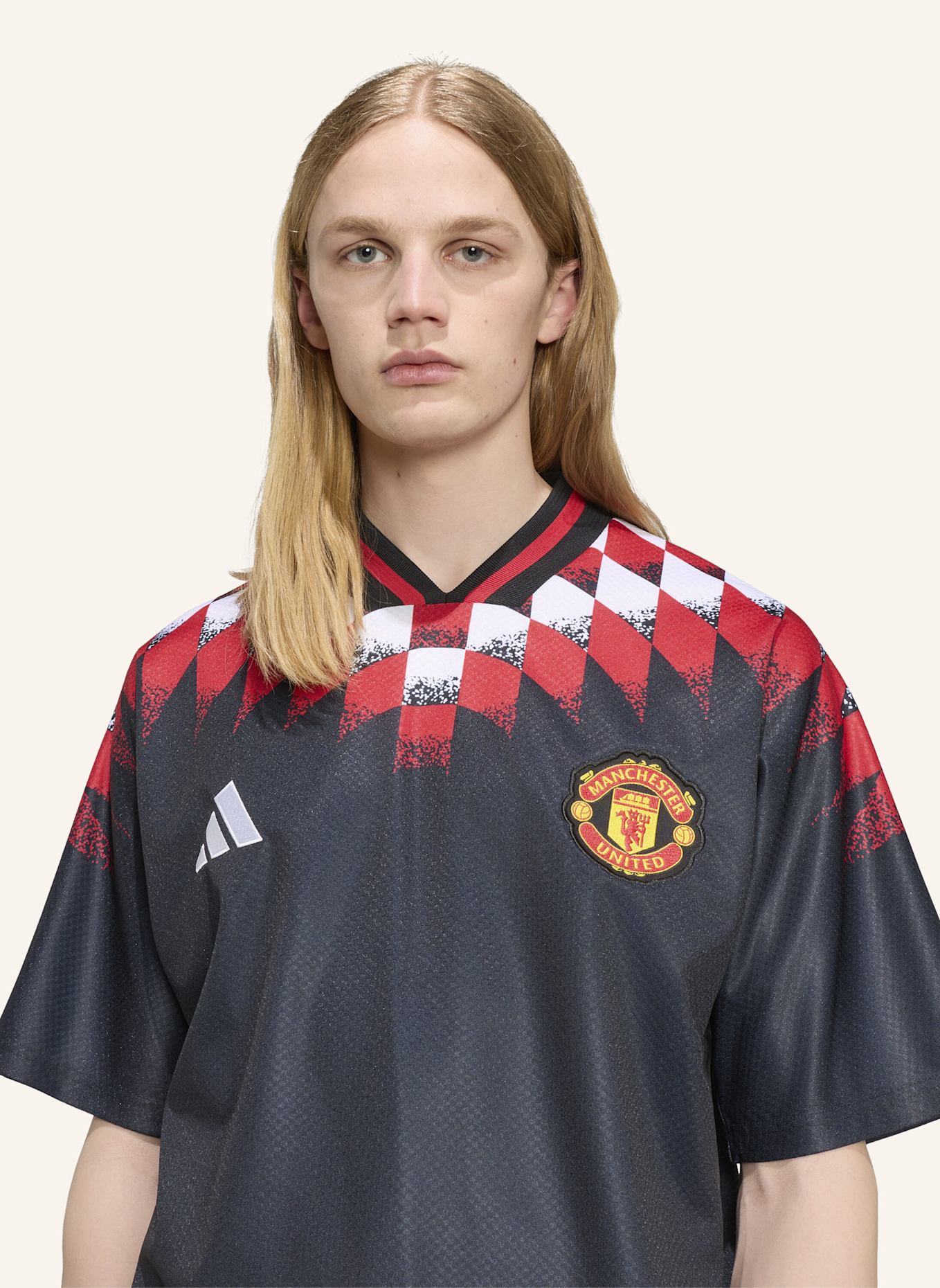 adidas MANCHESTER UNITED STADIUM TRIKOT: SCHWARZ