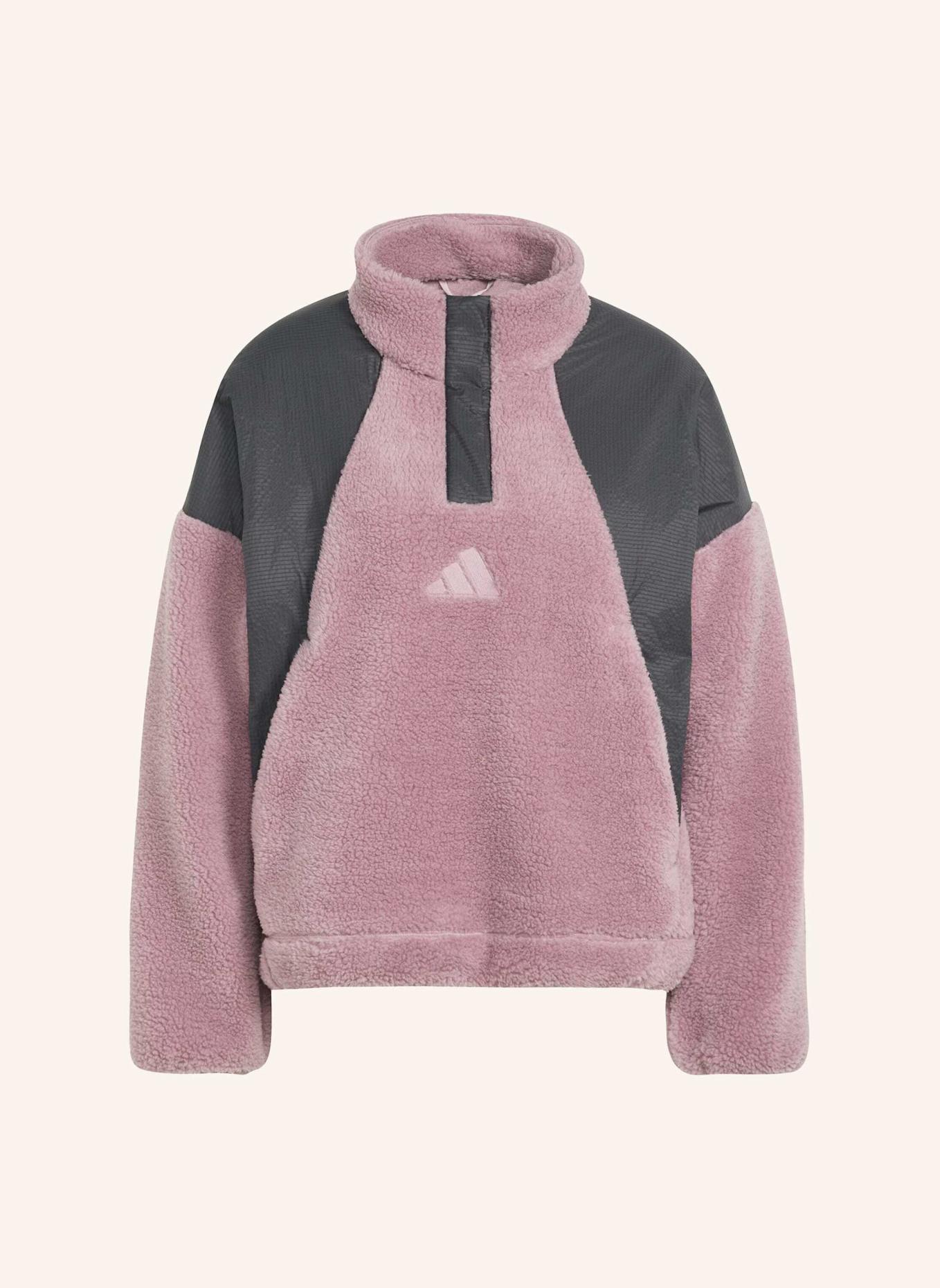 adidas TERREX TERREX XPLORIC CLIMAWARM PULLOVER, FLAUSCHIGES MATERIAL, DRUCKKNOPFKRAGEN: LILA