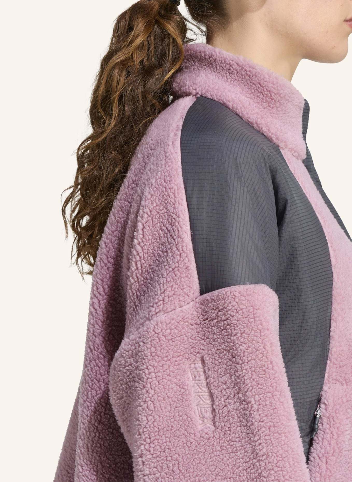 adidas TERREX TERREX XPLORIC CLIMAWARM PULLOVER, FLAUSCHIGES MATERIAL, DRUCKKNOPFKRAGEN: LILA