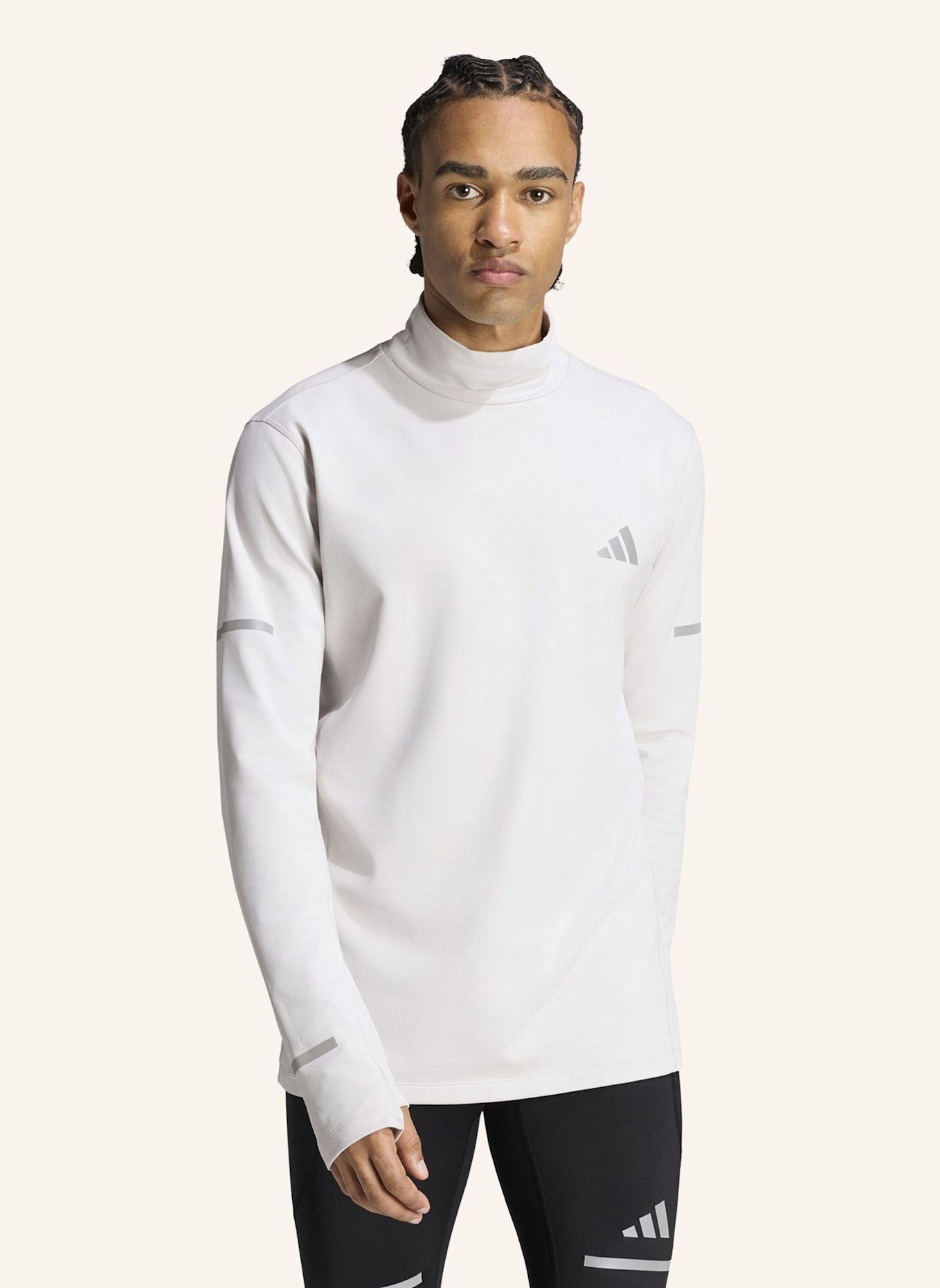 adidas ADI365 RUNNING WARM LONGSLEEVE, LANGÄRMLIG: GRAU