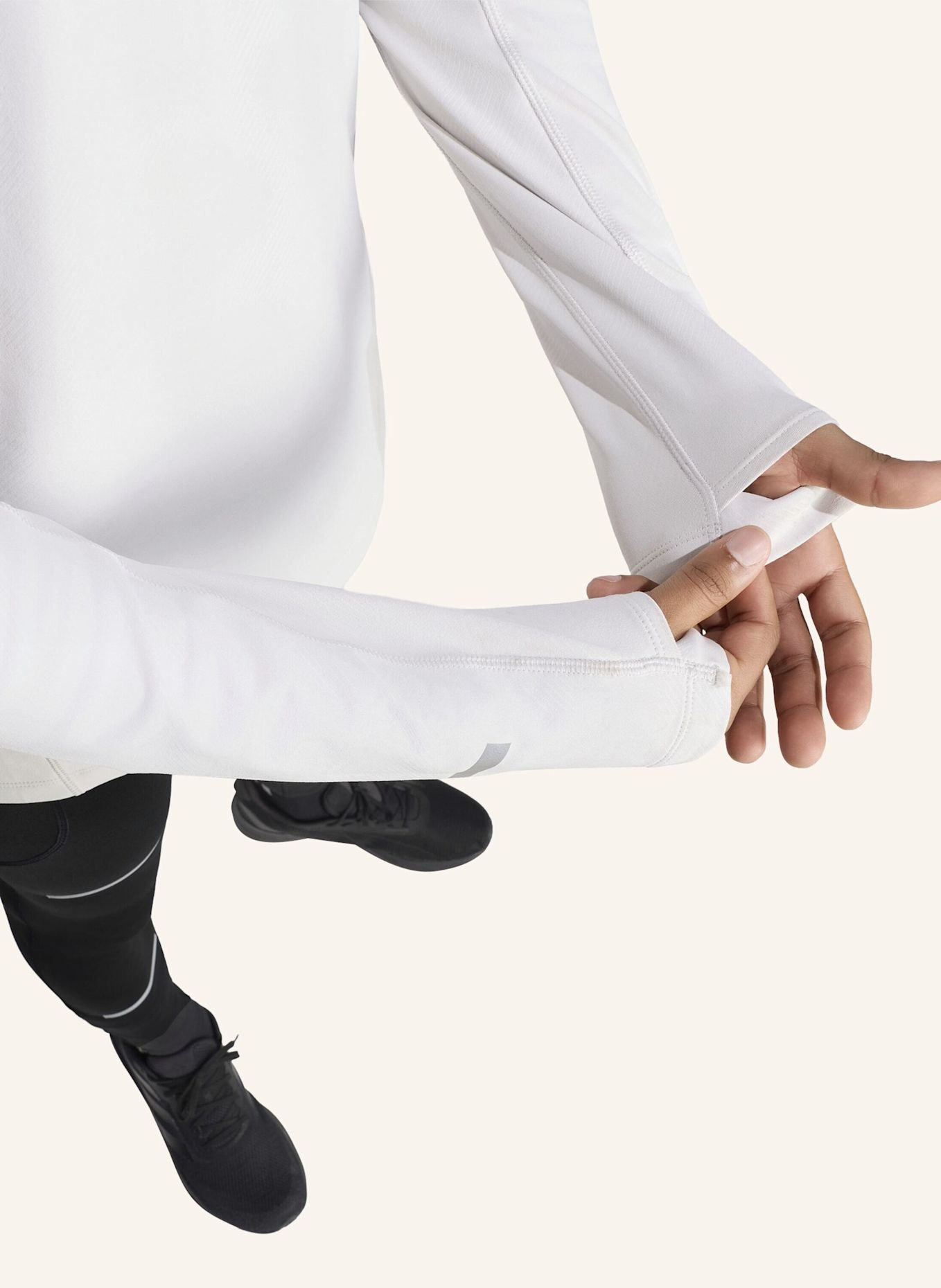 adidas ADI365 RUNNING WARM LONGSLEEVE, LANGÄRMLIG: GRAU