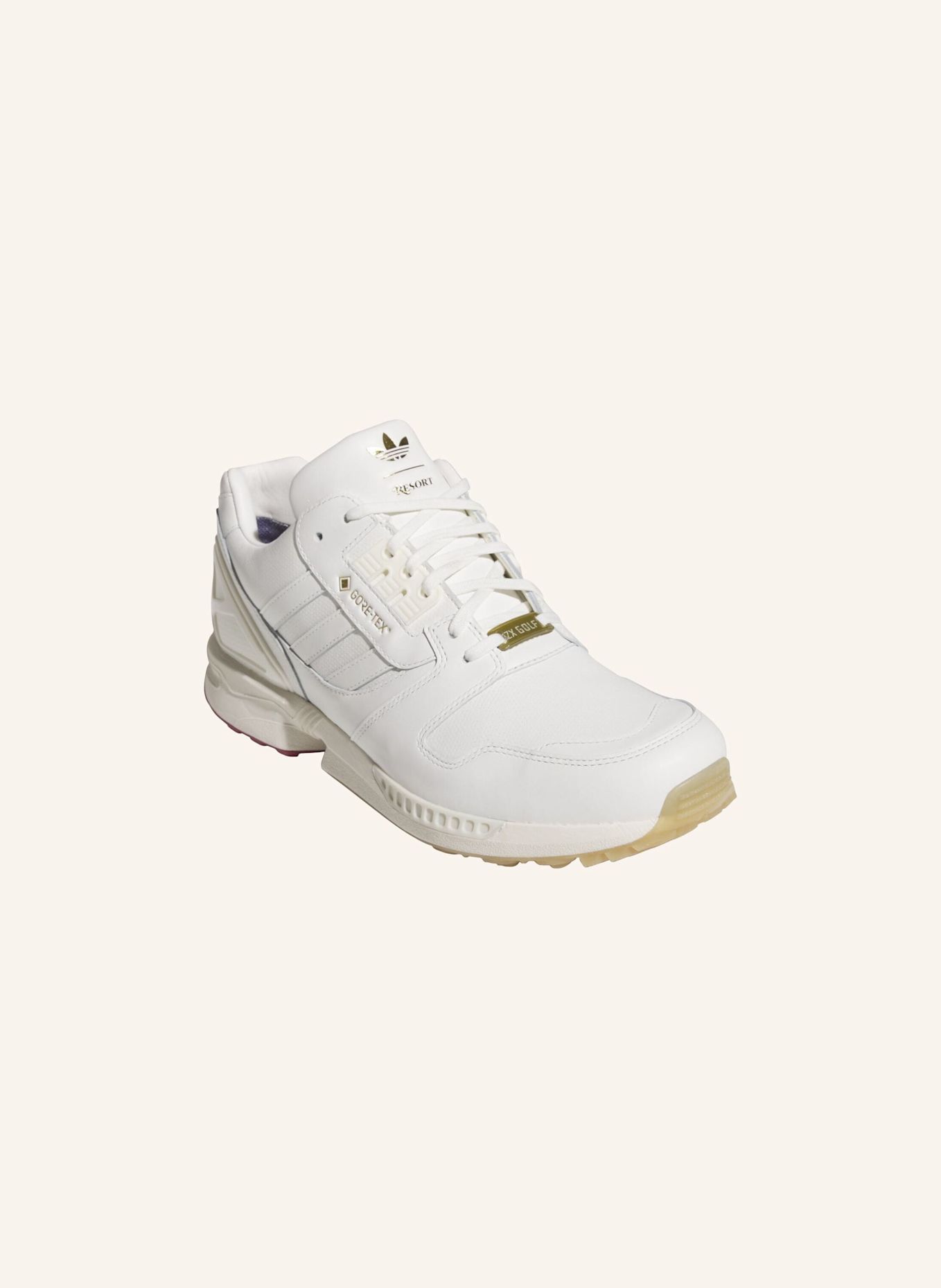 adidas ZX 8000 RESORT GOLFSCHUH, OHNE SOFTSPIKES in weiss / rot