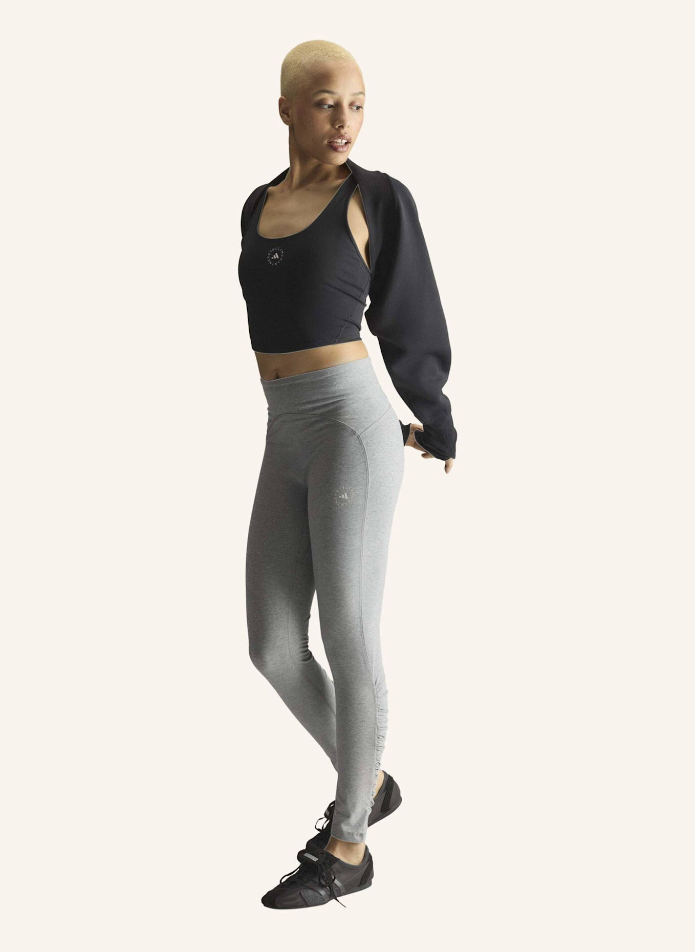 adidas by Stella McCartney ADIDAS BY STELLA MCCARTNEY STUDIO LEGGINGS, BAUMWOLLE: BRAUN