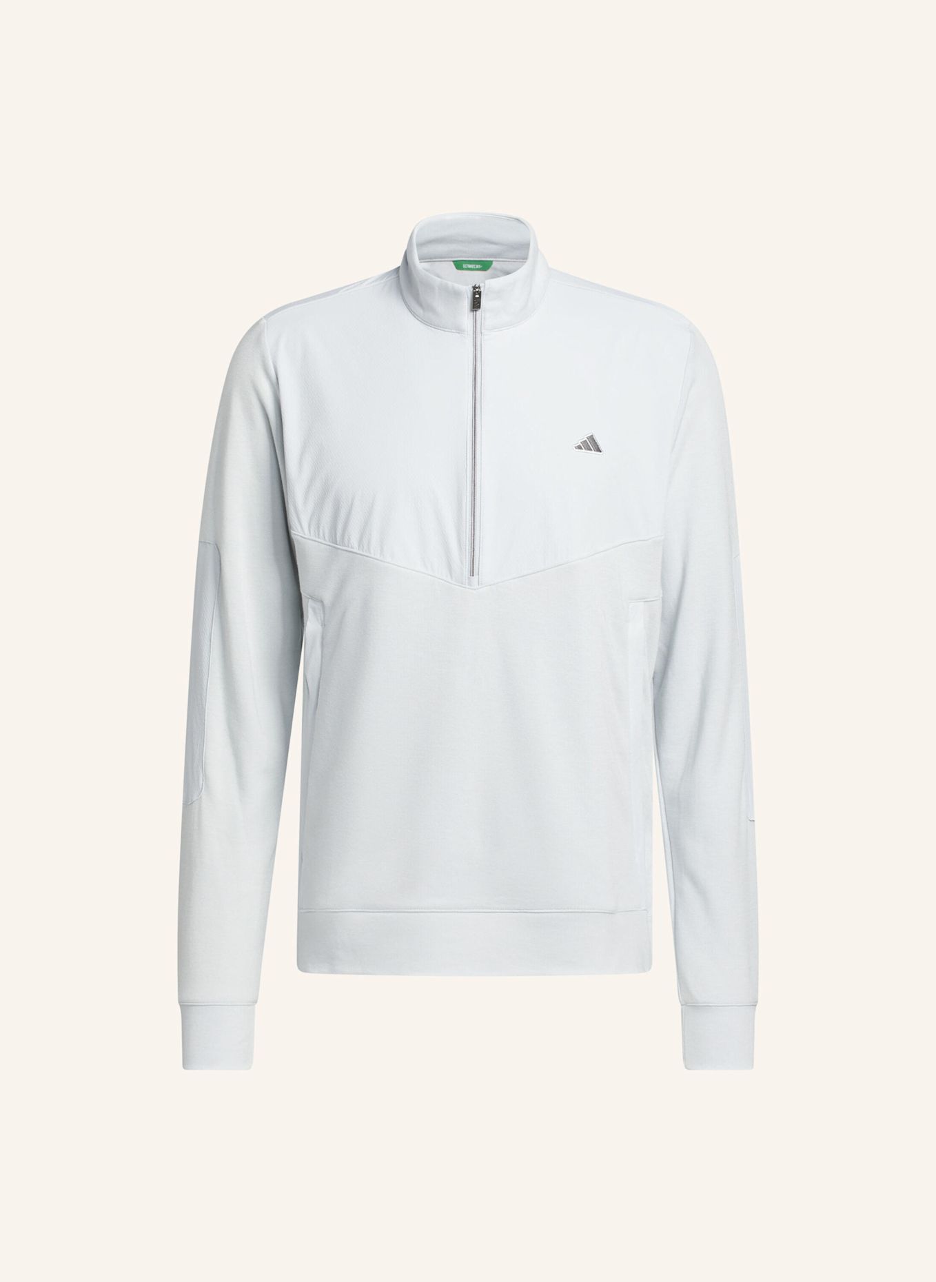 adidas ULTIMATE365+ COURSE CONTROL HYBRID QUARTER-ZIP SWEATSHIRT: GRAU
