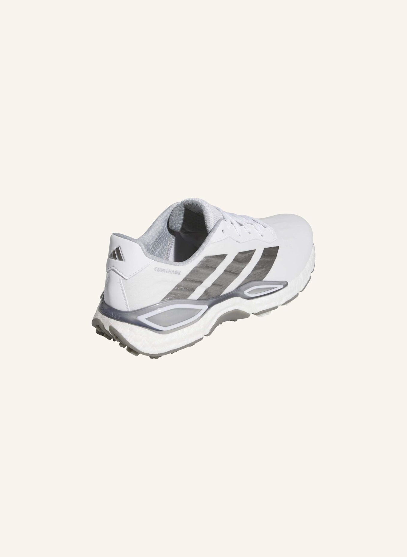 adidas CODECHAOS 27 GOLFSCHUH, OHNE SOFTSPIKES: WEISS/ GRAU/ SILBER