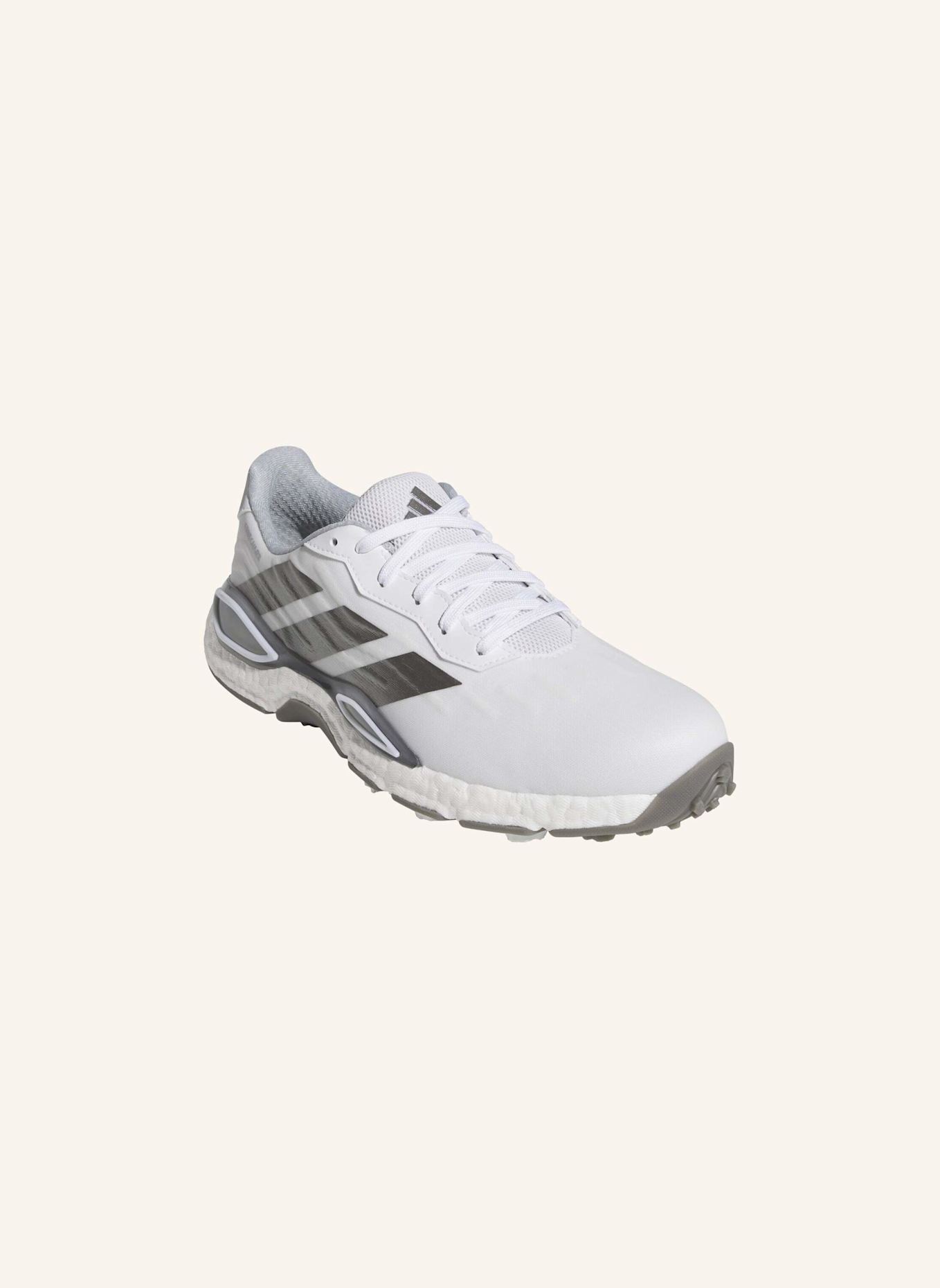 adidas CODECHAOS 27 GOLFSCHUH, OHNE SOFTSPIKES: WEISS/ GRAU/ SILBER