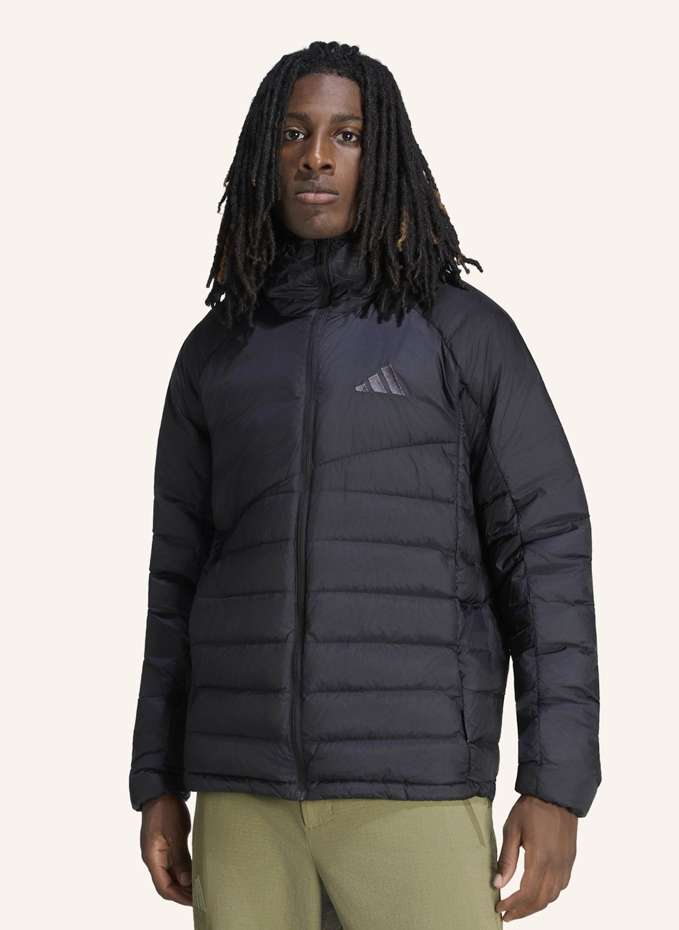 adidas TERREX TERREX XPERIOR DAUNENJACKE, CLIMAWARM+, KAPUZE: SCHWARZ
