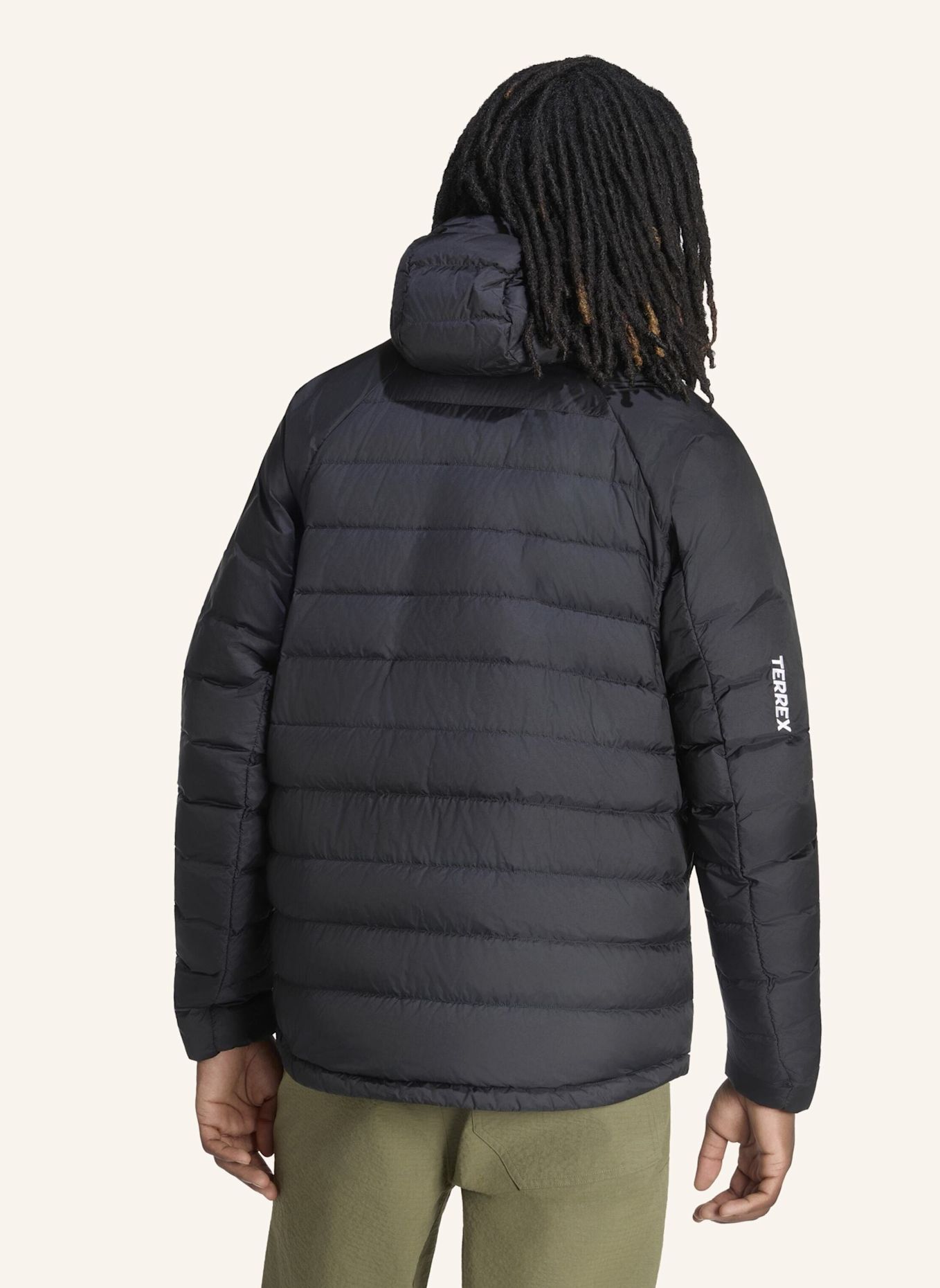 adidas TERREX TERREX XPERIOR DAUNENJACKE, CLIMAWARM+, KAPUZE: SCHWARZ
