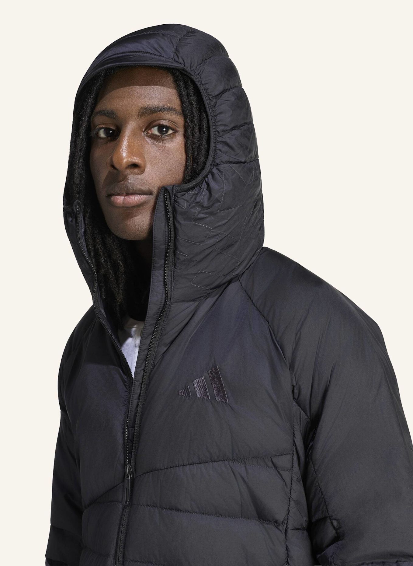 adidas TERREX TERREX XPERIOR DAUNENJACKE, CLIMAWARM+, KAPUZE: SCHWARZ