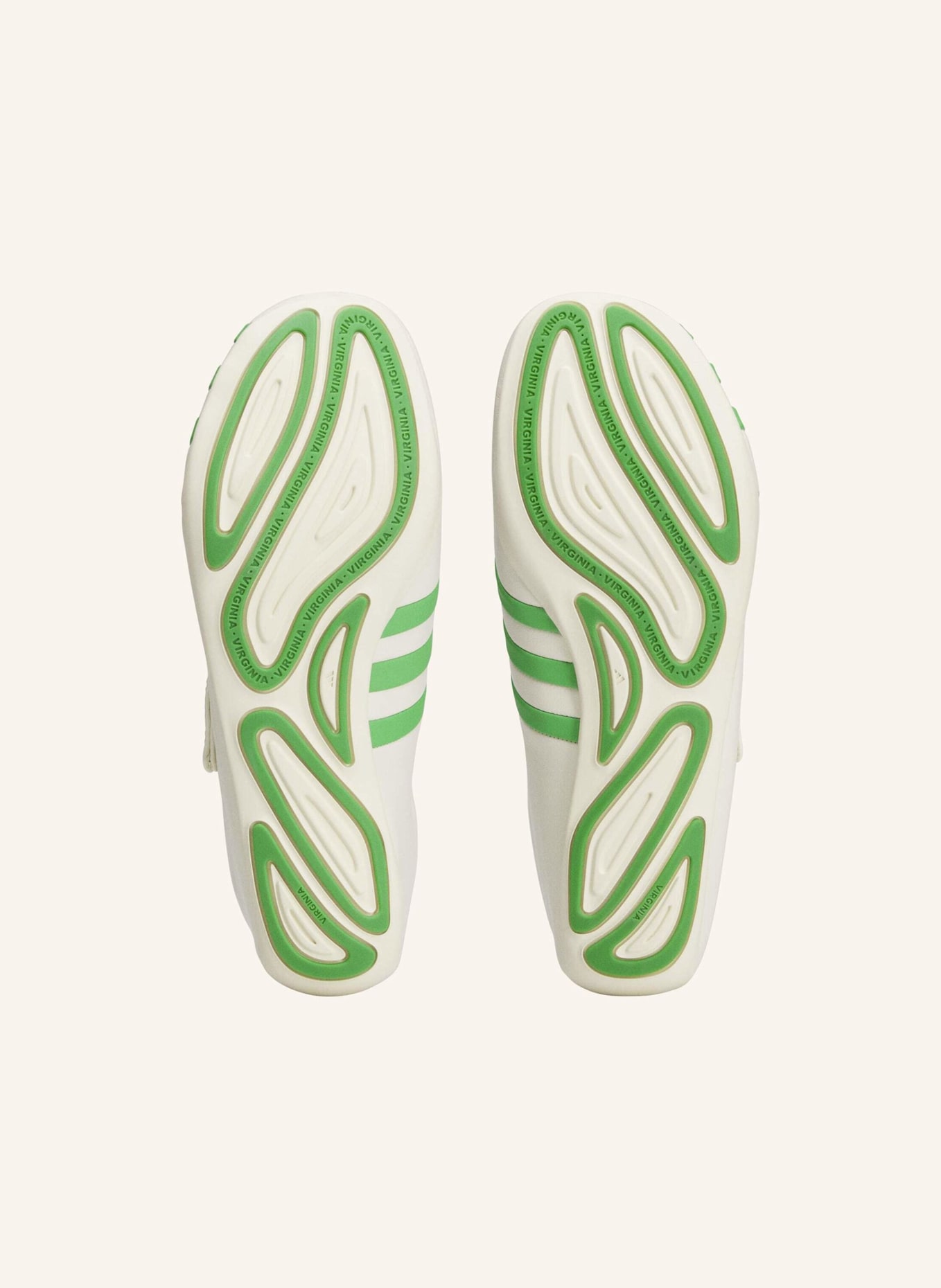 adidas Originals VIRGINIA VARIO FLAT EARTHER BY PHARRELL: GRÜN/ WEISS