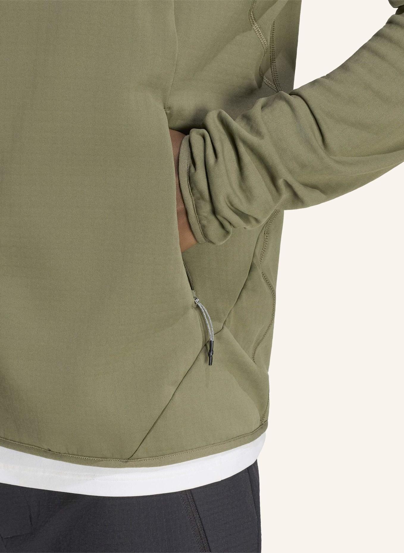 adidas TERREX TERREX XPERIOR CLIMAWARM+ VENTKNIT FLEECE-KAPUZENJACKE: GRÜN
