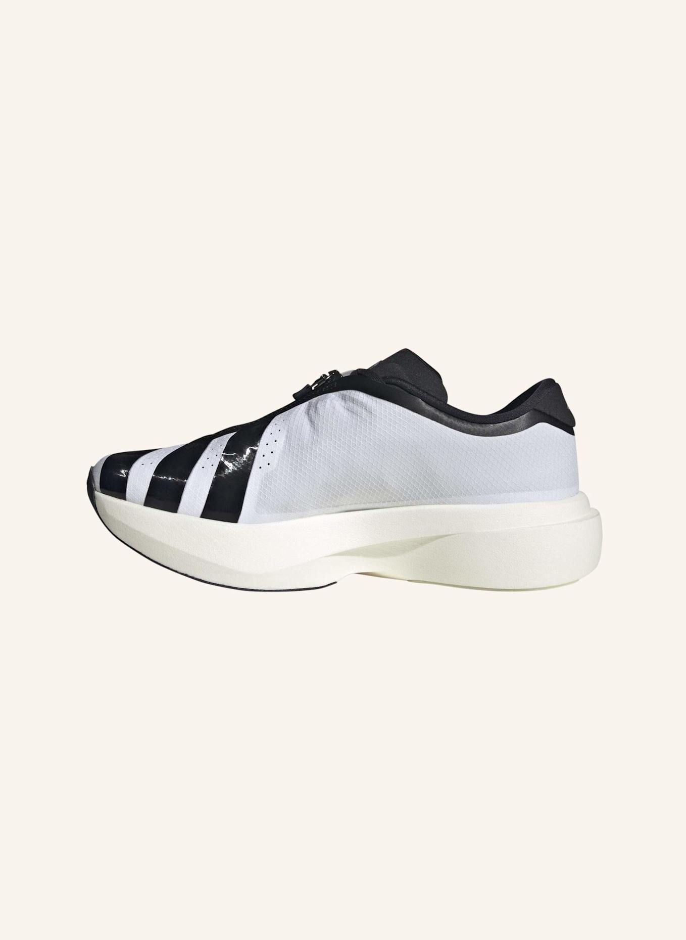 adidas ADIZERO EVO SL ZIP SCHUH: WEISS/ SCHWARZ/ SILBER