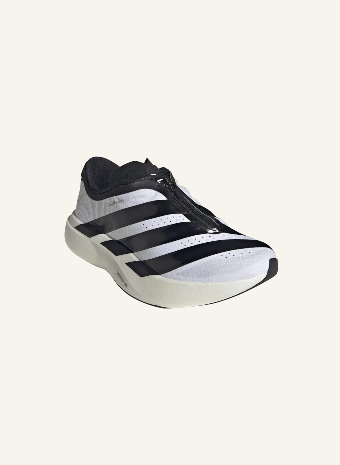 adidas ADIZERO EVO SL ZIP SCHUH: WEISS/ SCHWARZ/ SILBER