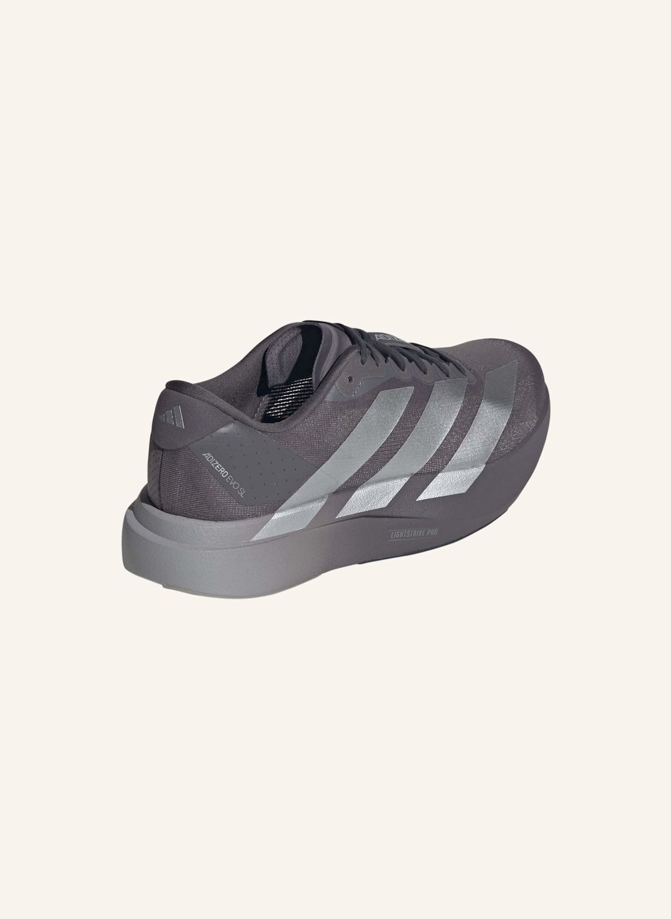 adidas ADIZERO EVO SL SCHUH: GRAU/ SILBER