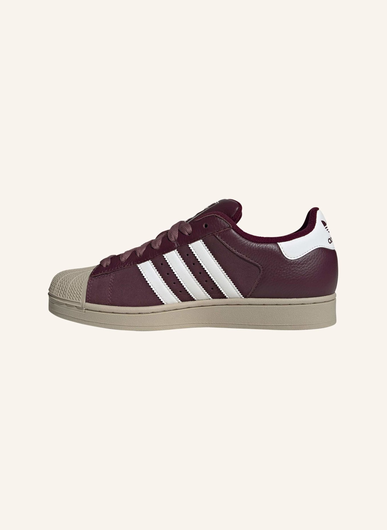 adidas Originals SUPERSTAR II SCHUH: ROT/ WEISS/ BEIGE