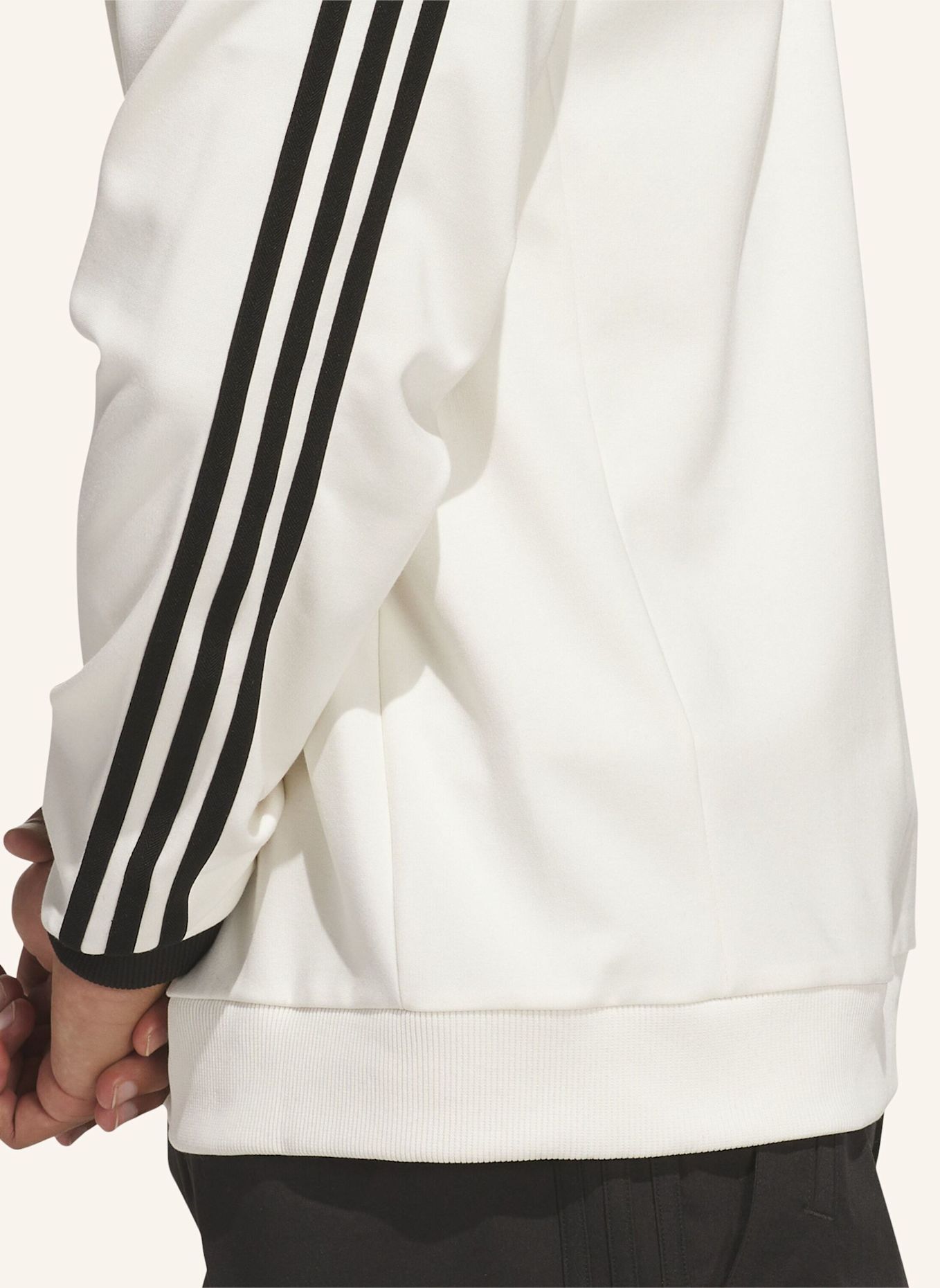 adidas Originals Sweatshirt ORIGINALS 3-STREIFEN: WEISS / SCHWARZ