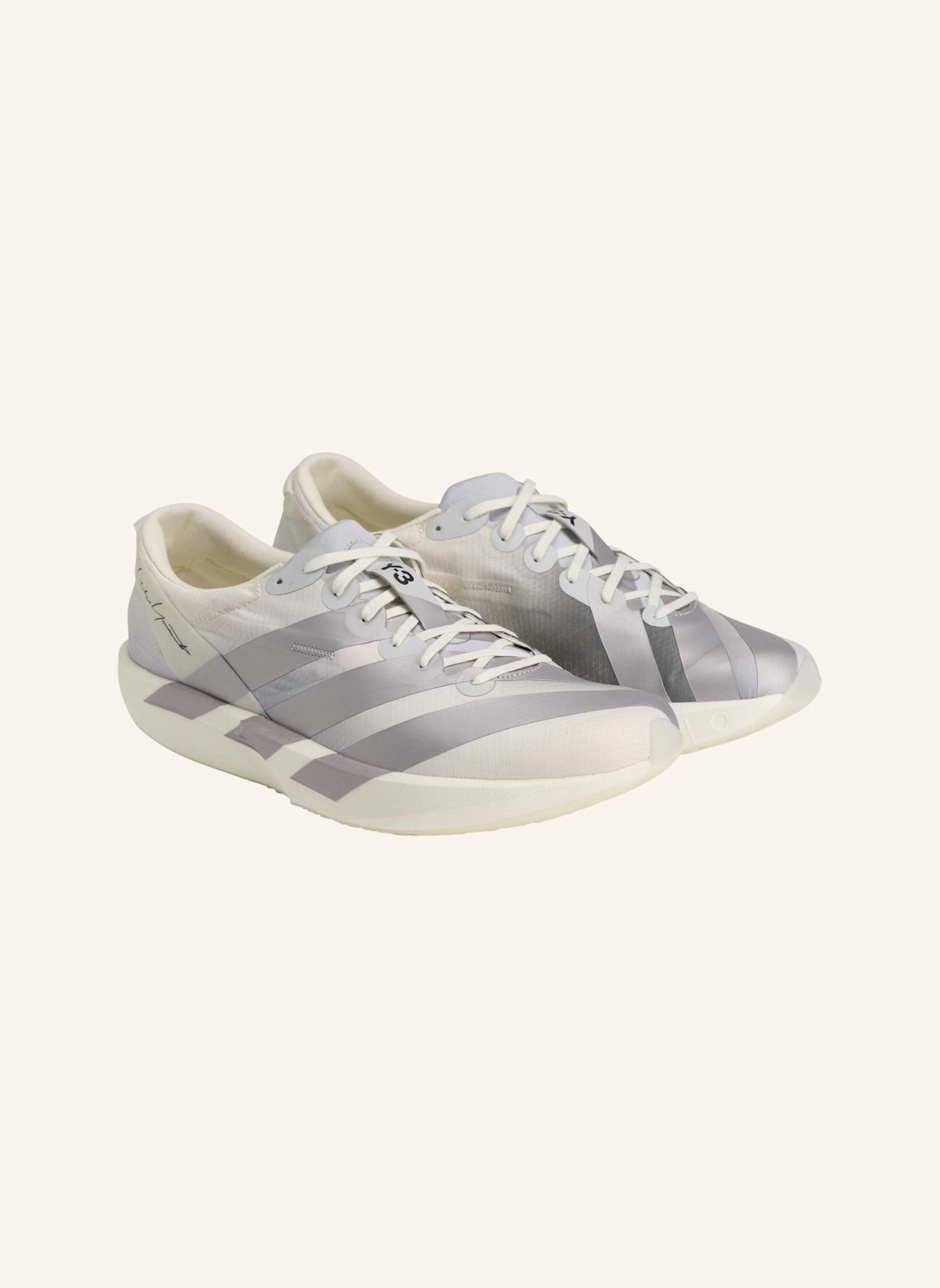 Y-3 Y-3 ADIOS 9 TURNSCHUH: WEISS/ ORANGE/ GRÜN