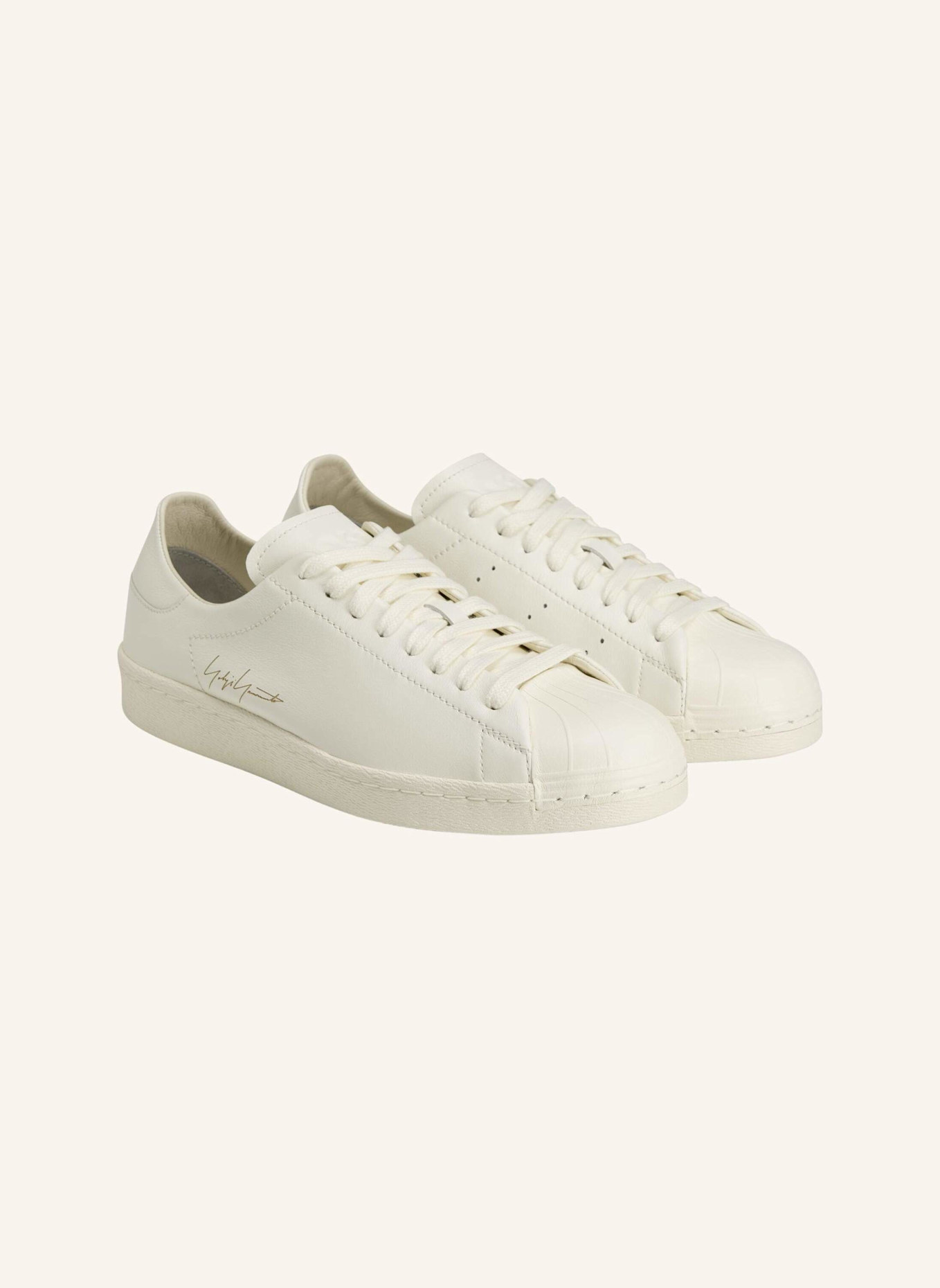Y-3 Y-3 ADIDAS SUPERSTAR TURNSCHUH: WEISS