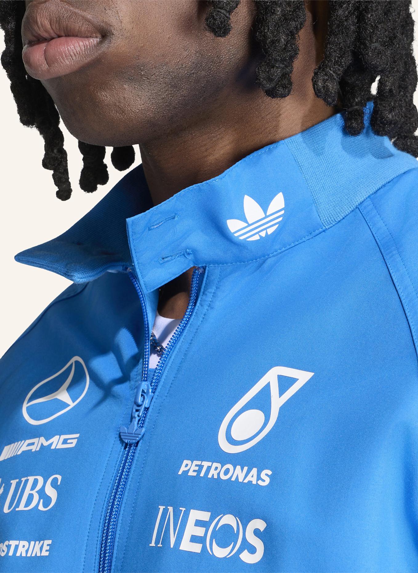 adidas MERCEDES-AMG PETRONAS FORMULA 1 TEAM BLUE WONDER DRIVER HARRINGTON JACKE: BLAU