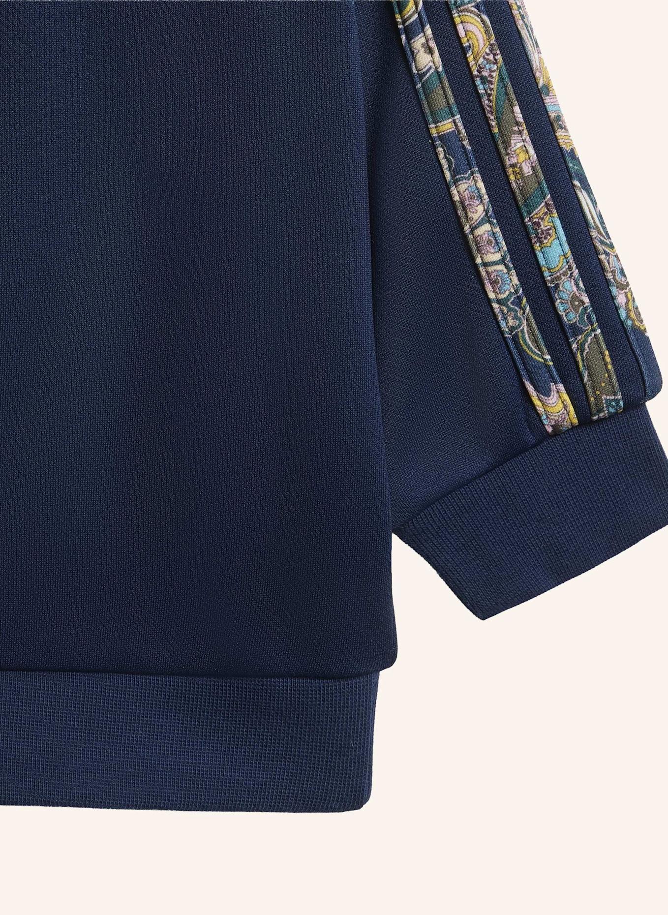 adidas Originals ADIDAS X LIBERTY LONDON OVERSIZED CREW UND LEGGINGS SET: BLAU/ GRAU