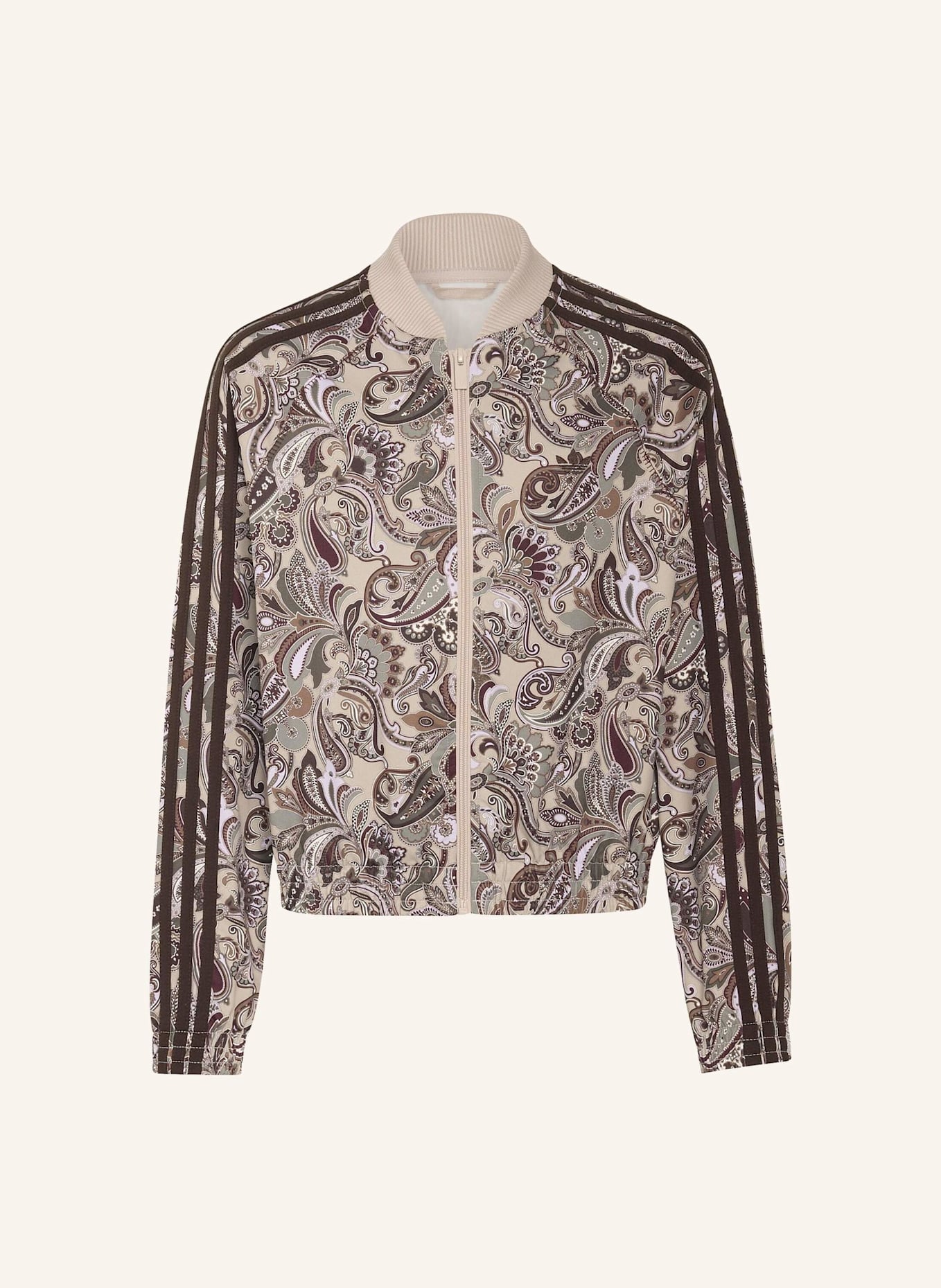 adidas Originals SST PAISLEY ORIGINALS JACKE, LOCKER UND KÜRZER GESCHNITTEN: BRAUN/ BEIGE