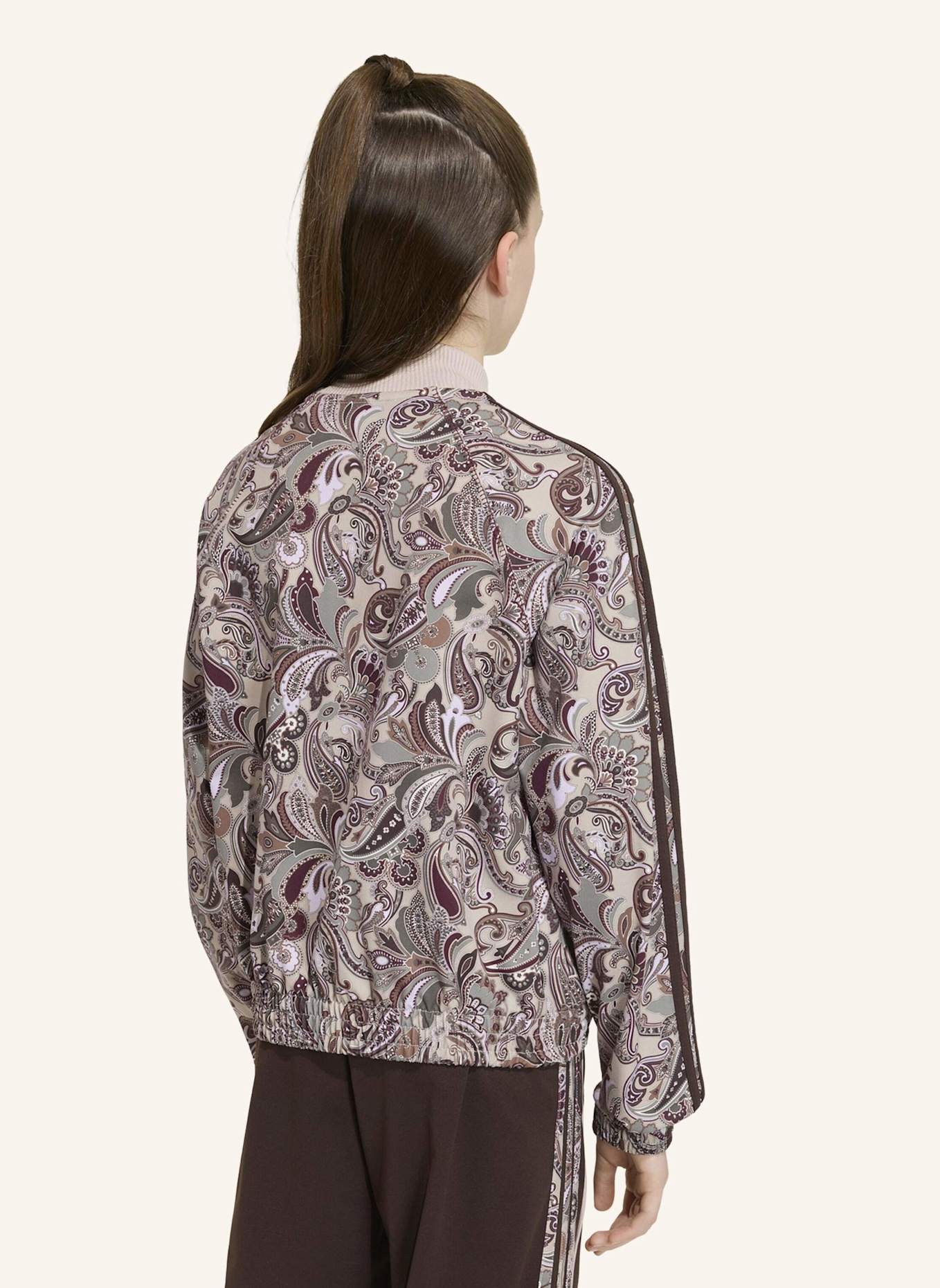 adidas Originals SST PAISLEY ORIGINALS JACKE, LOCKER UND KÜRZER GESCHNITTEN: BRAUN/ BEIGE