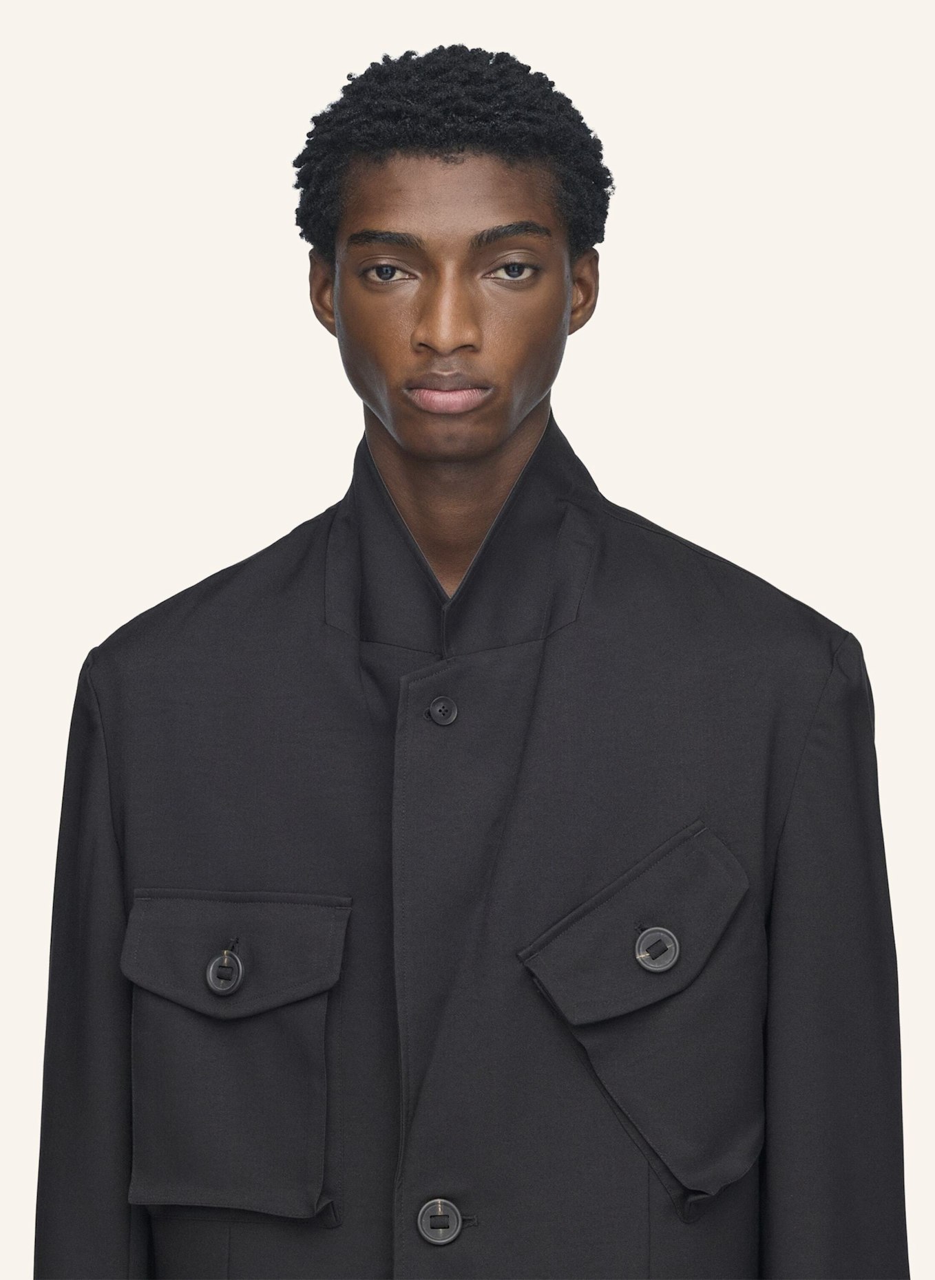 Y-3 Y-3 SPORT UNIFORM CHORE JACKE: SCHWARZ