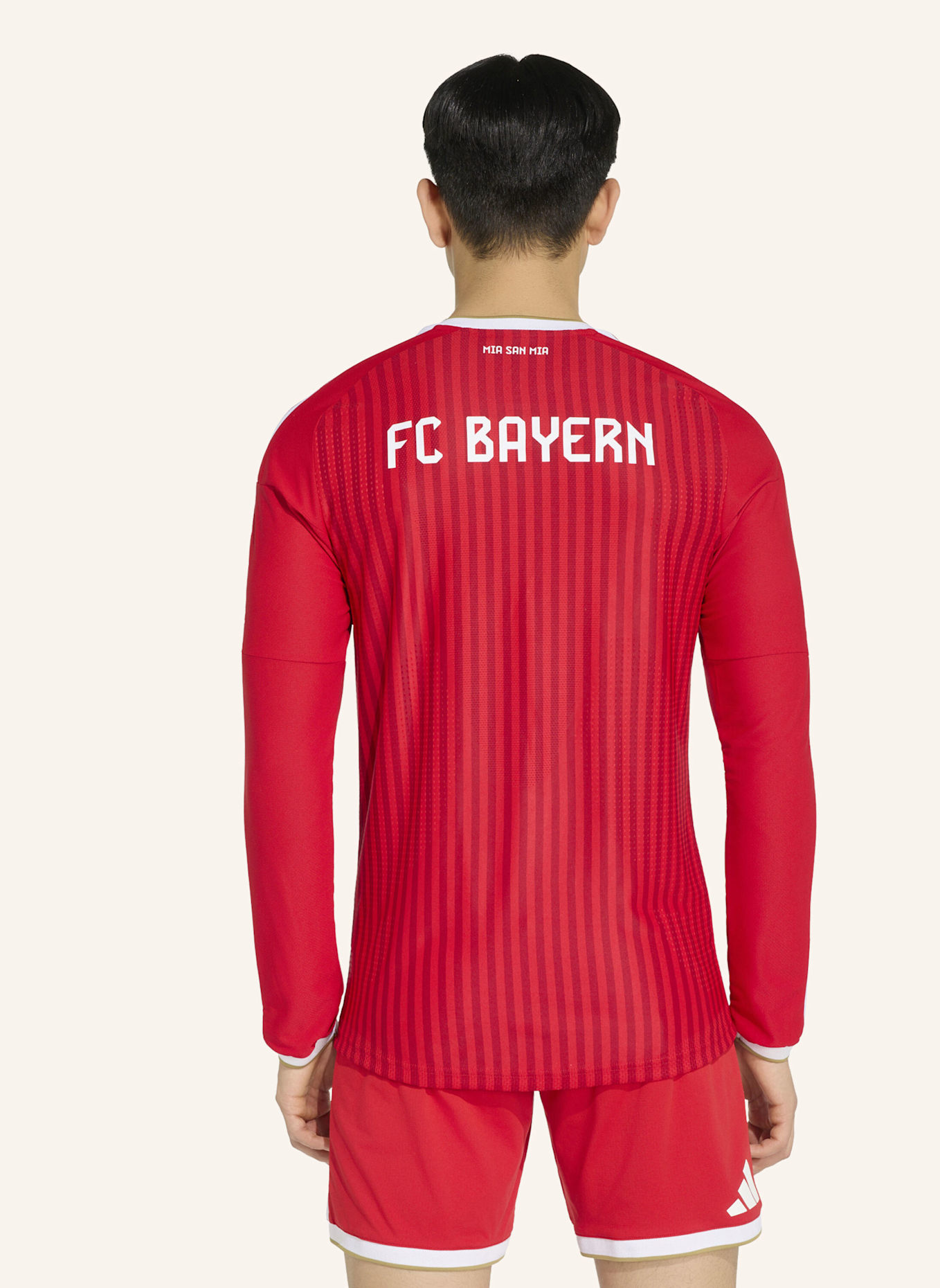 adidas FC BAYERN MÜNCHEN 26/27 AUTHENTIC HEIMTRIKOT, LANGÄRMELIG: ROT/ WEISS