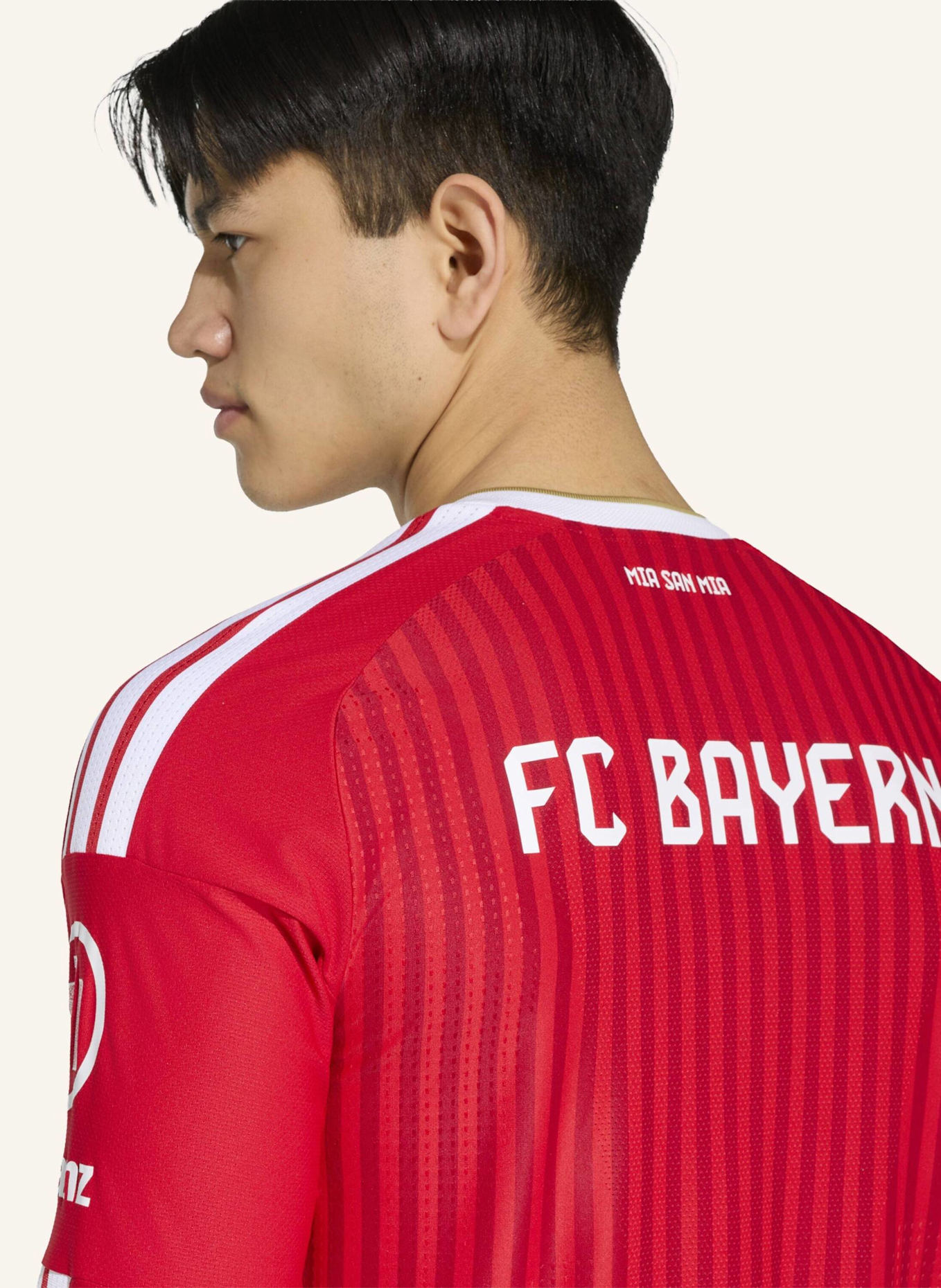 adidas FC BAYERN MÜNCHEN 26/27 AUTHENTIC HEIMTRIKOT, LANGÄRMELIG: ROT/ WEISS