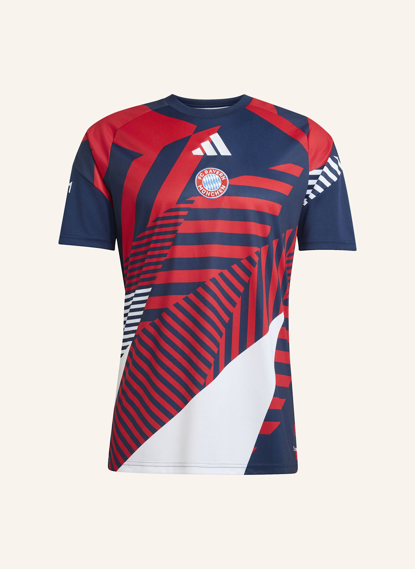 adidas FC BAYERN MÜNCHEN 26/27 PRE-MATCH SHIRT: BLAU/ ROT