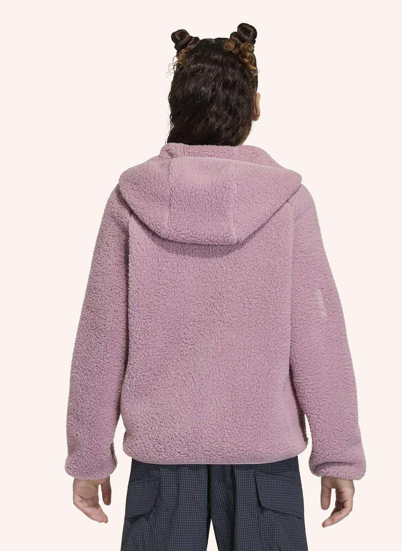 adidas TERREX TERREX XPLORIC KIDS FLEECEJACKE, KAPUZE, DURCHGEHENDER REISSVERSCHLUSS: LILA