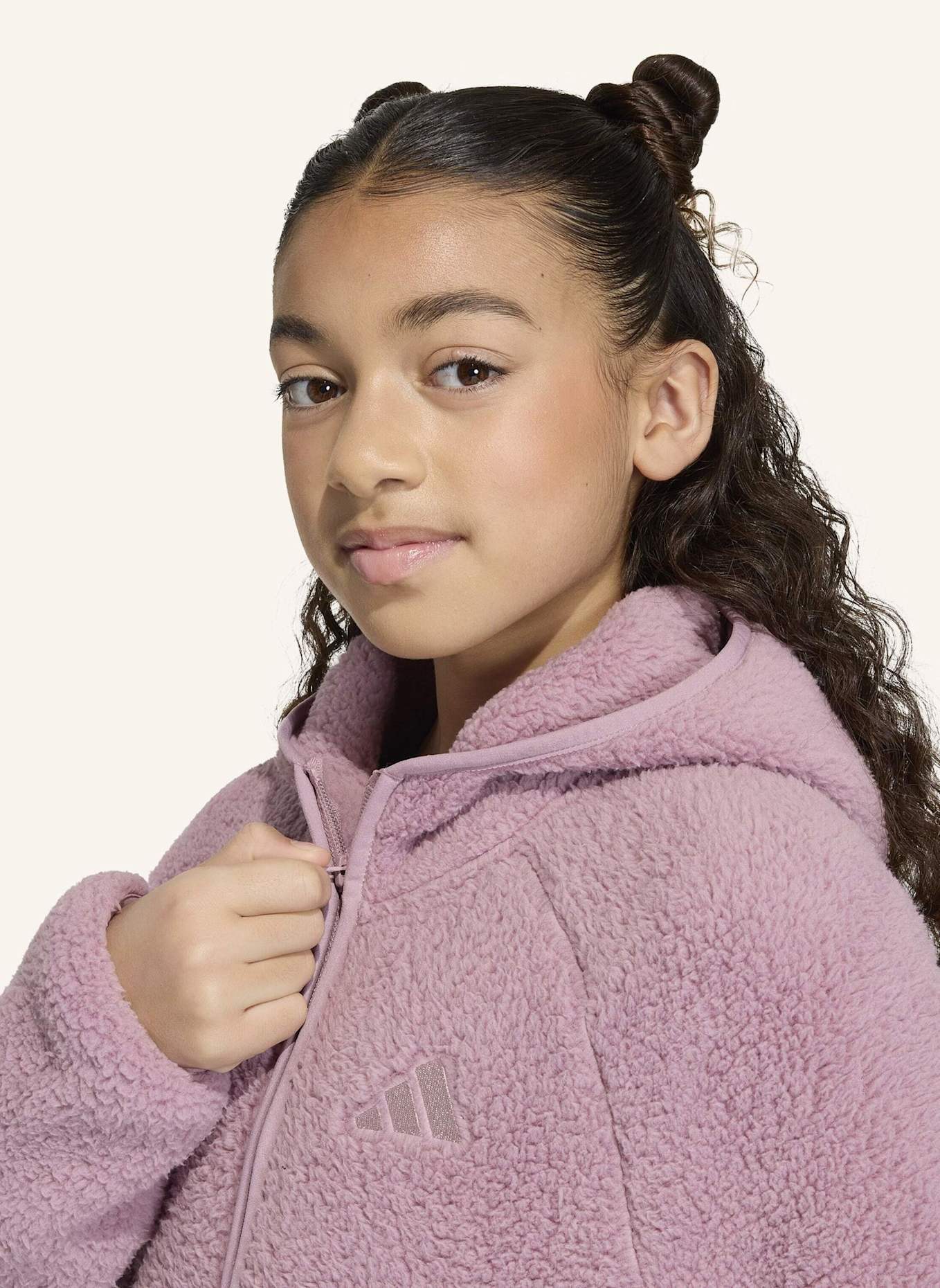 adidas TERREX TERREX XPLORIC KIDS FLEECEJACKE, KAPUZE, DURCHGEHENDER REISSVERSCHLUSS: LILA
