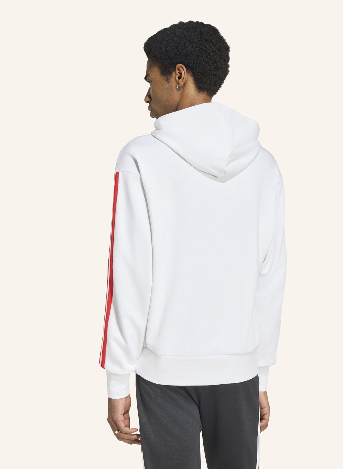 adidas BENFICA LISSABON DNA HOODIE: WEISS