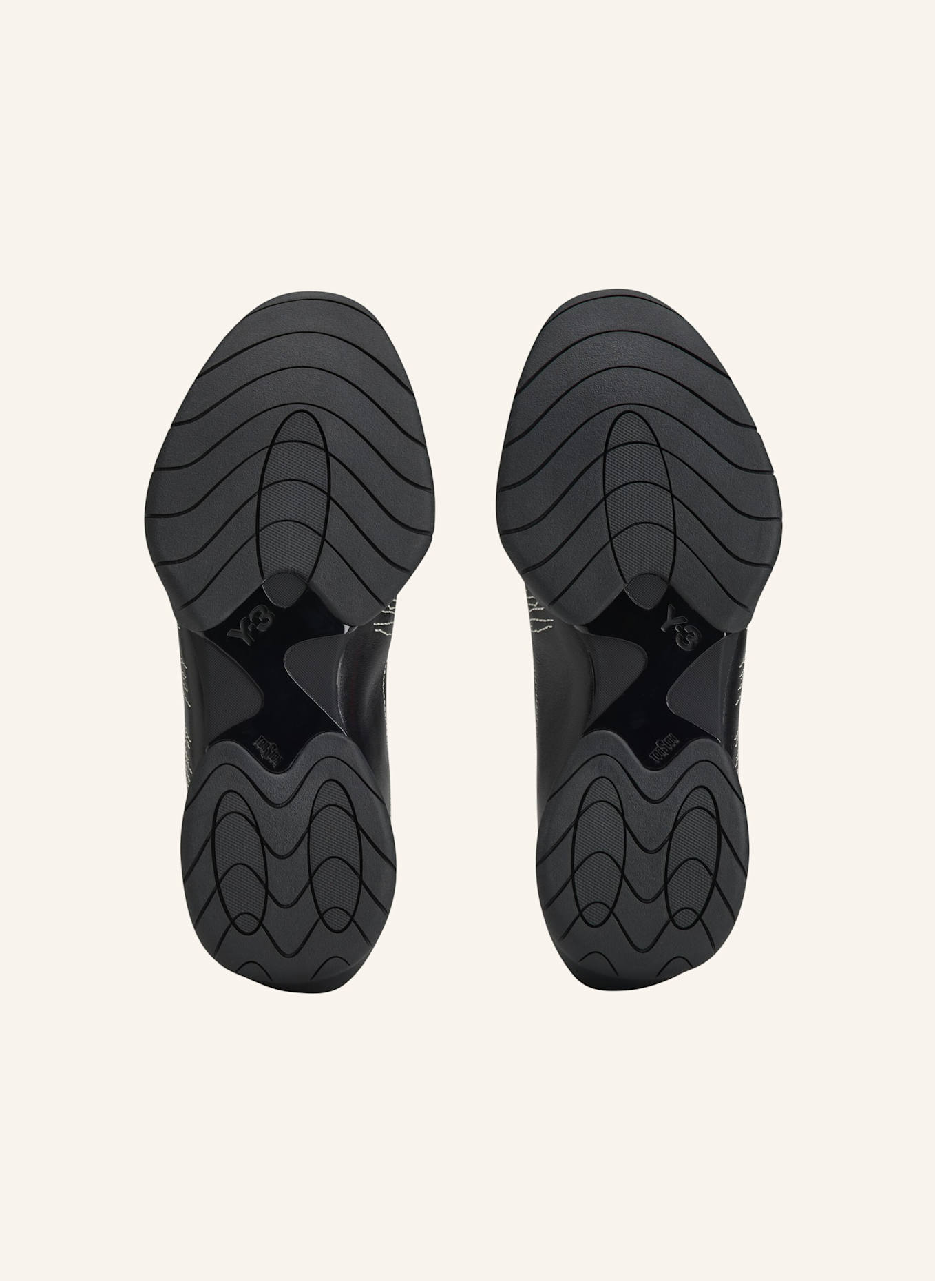 Y-3 Y-3 REGU TURNSCHUH: SCHWARZ/ BEIGE/ WEISS