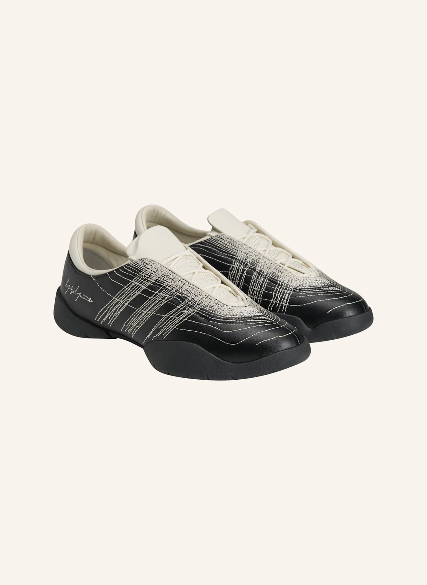Y-3 Y-3 REGU TURNSCHUH: SCHWARZ/ BEIGE/ WEISS