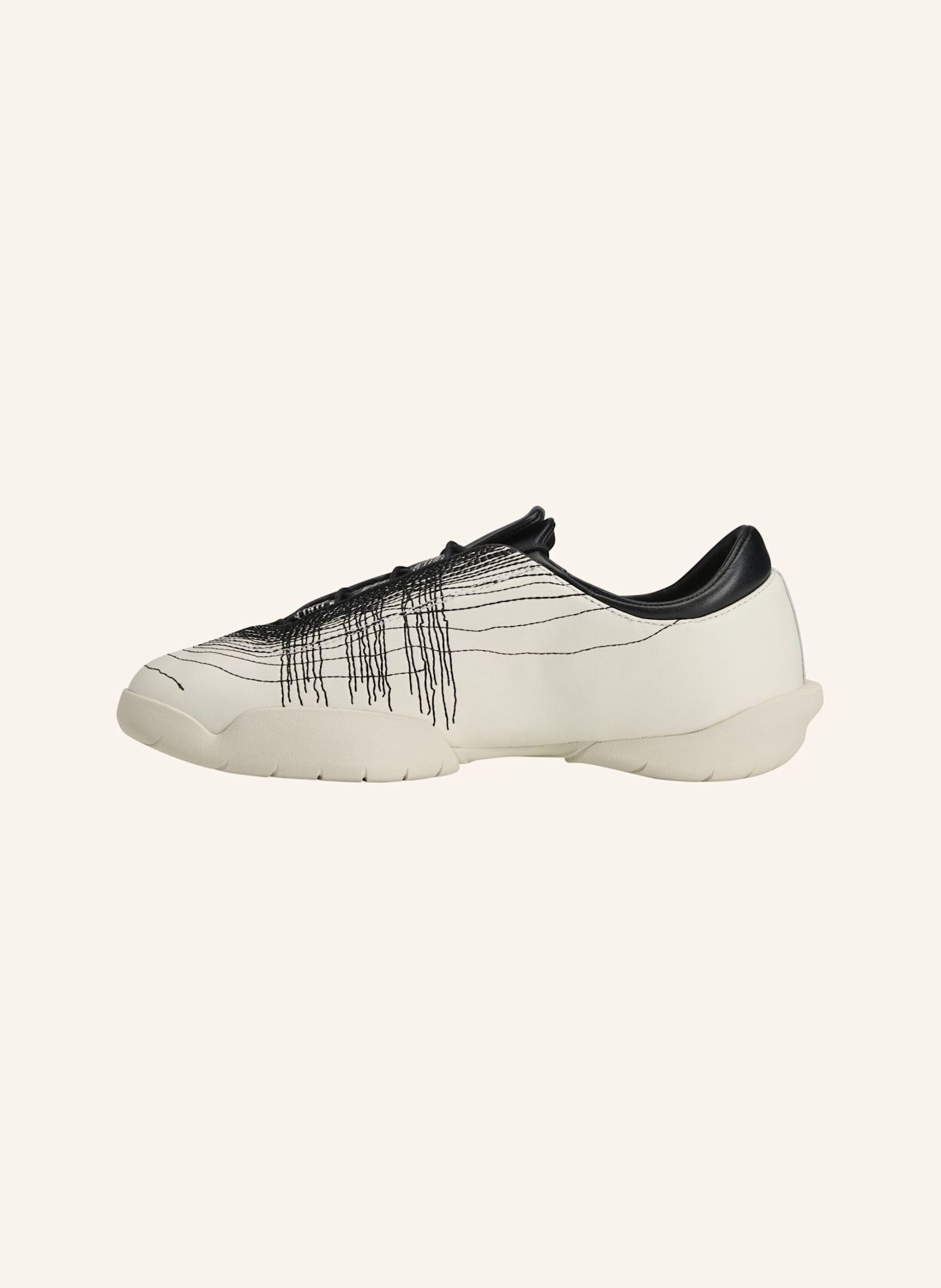 Y-3 Y-3 REGU TURNSCHUHE: WEISS/ SCHWARZ/ BEIGE